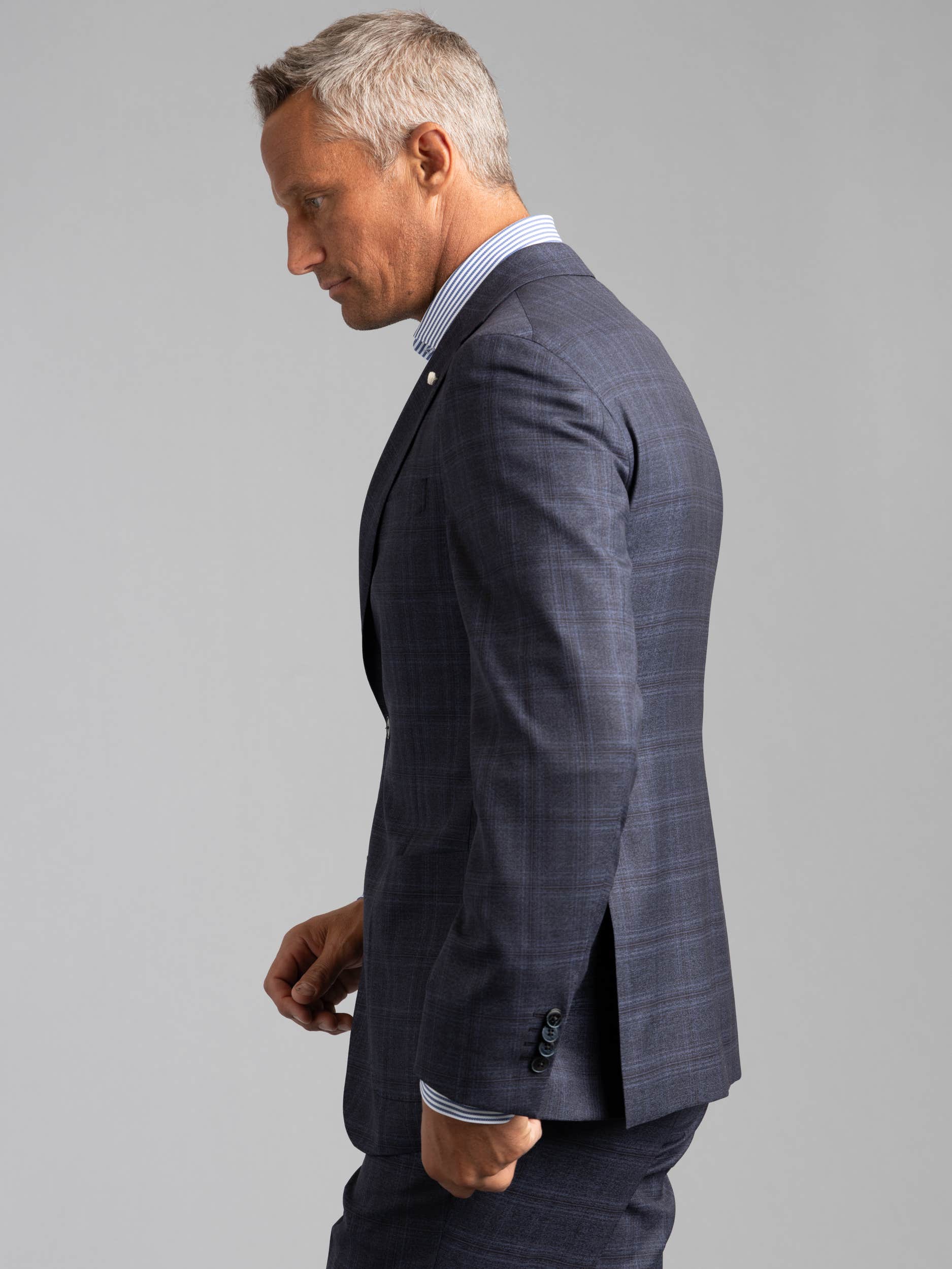 Navy Glen Check Dream Suit