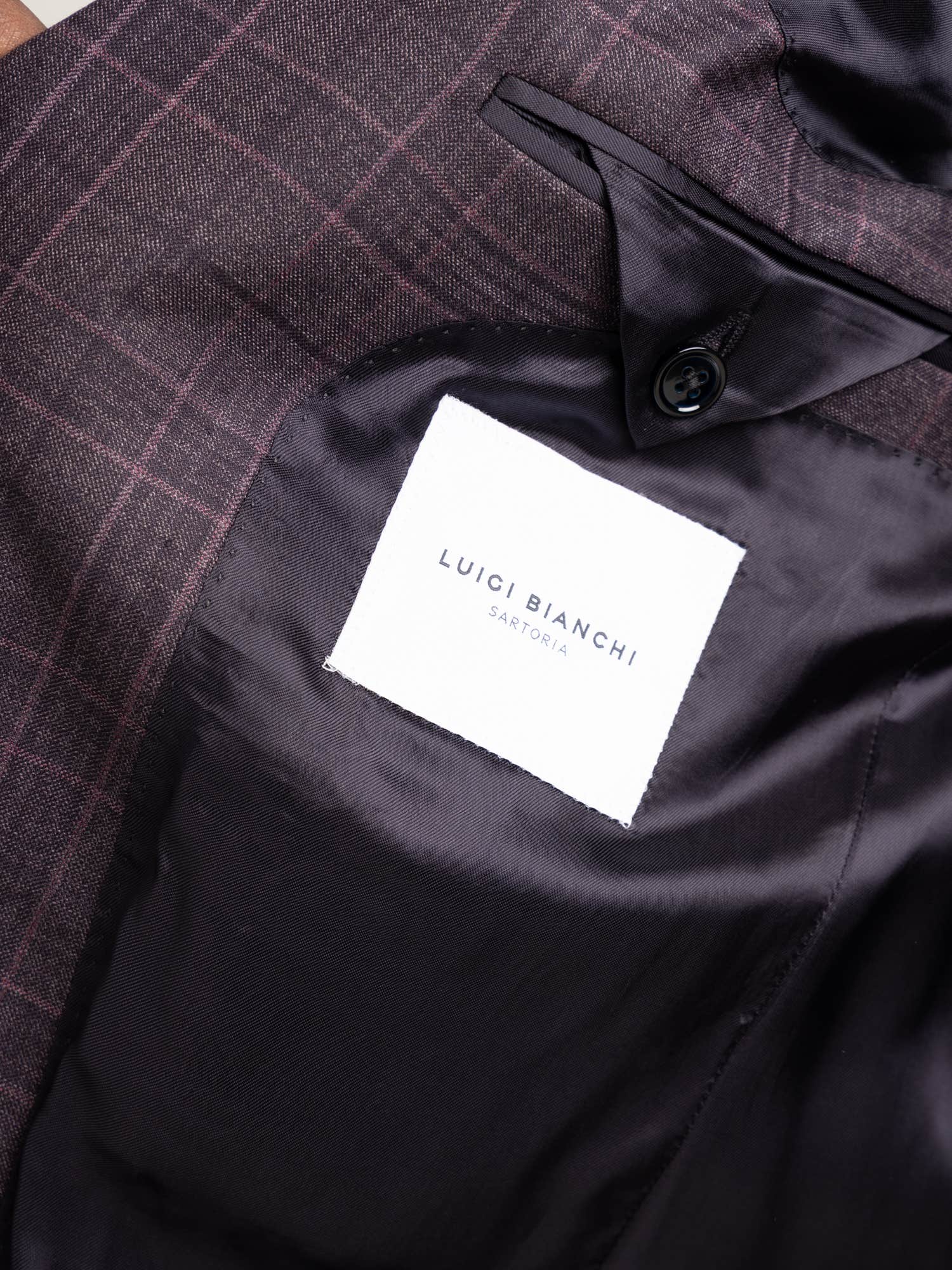 Burgundy Check Sport Jacket