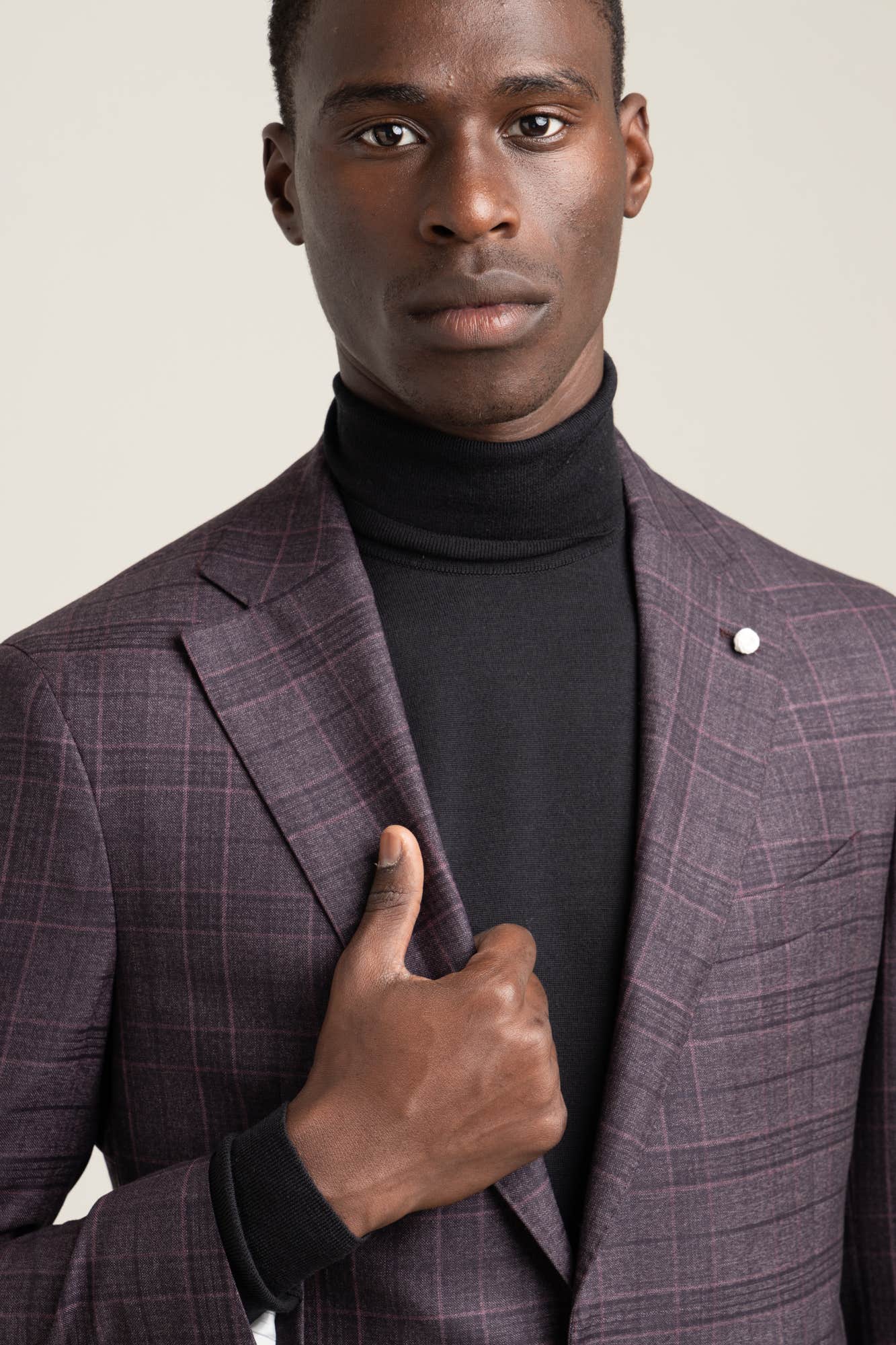 Burgundy Check Sport Jacket