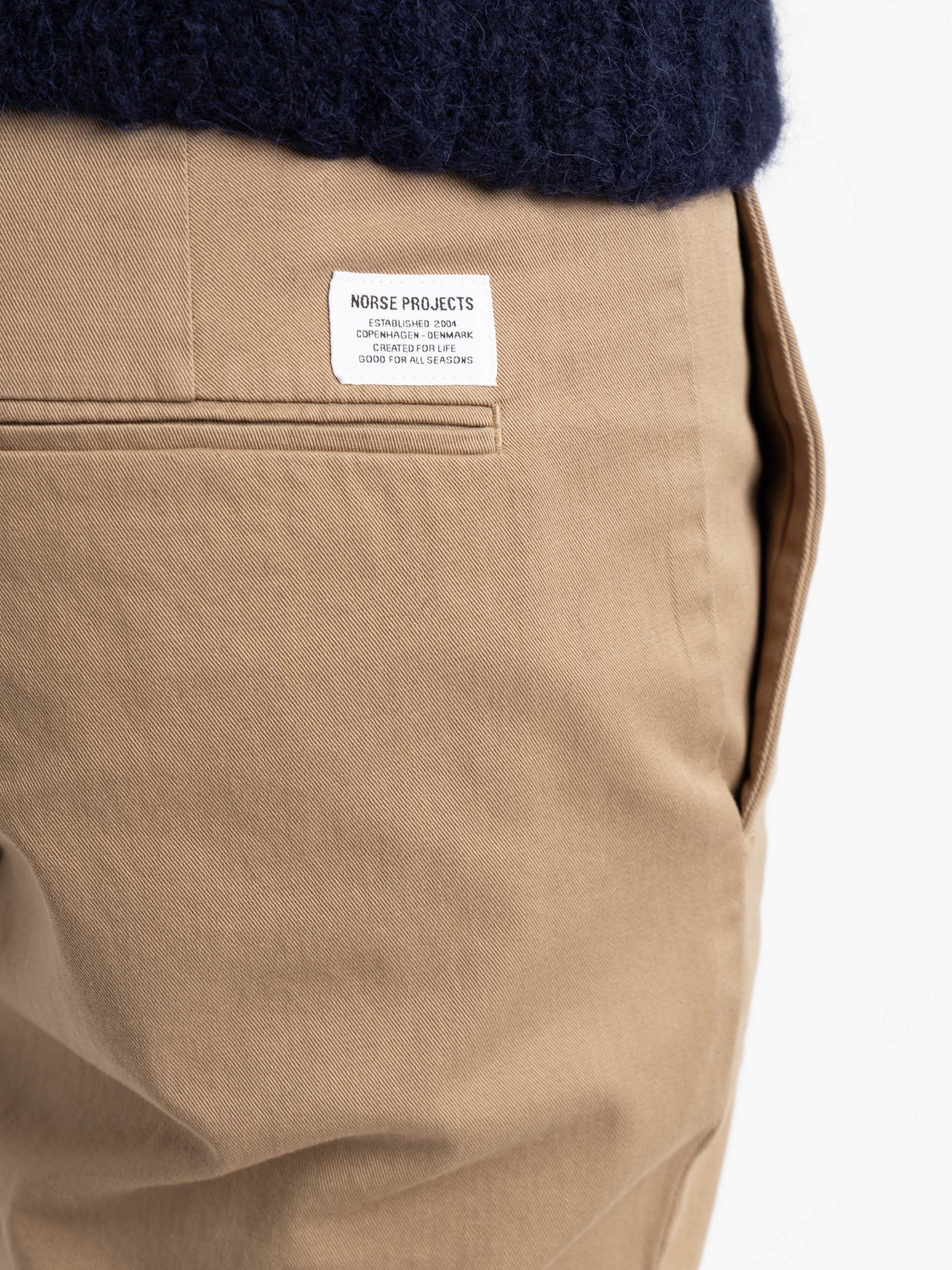 Khaki Ezra Light Stretch Trousers