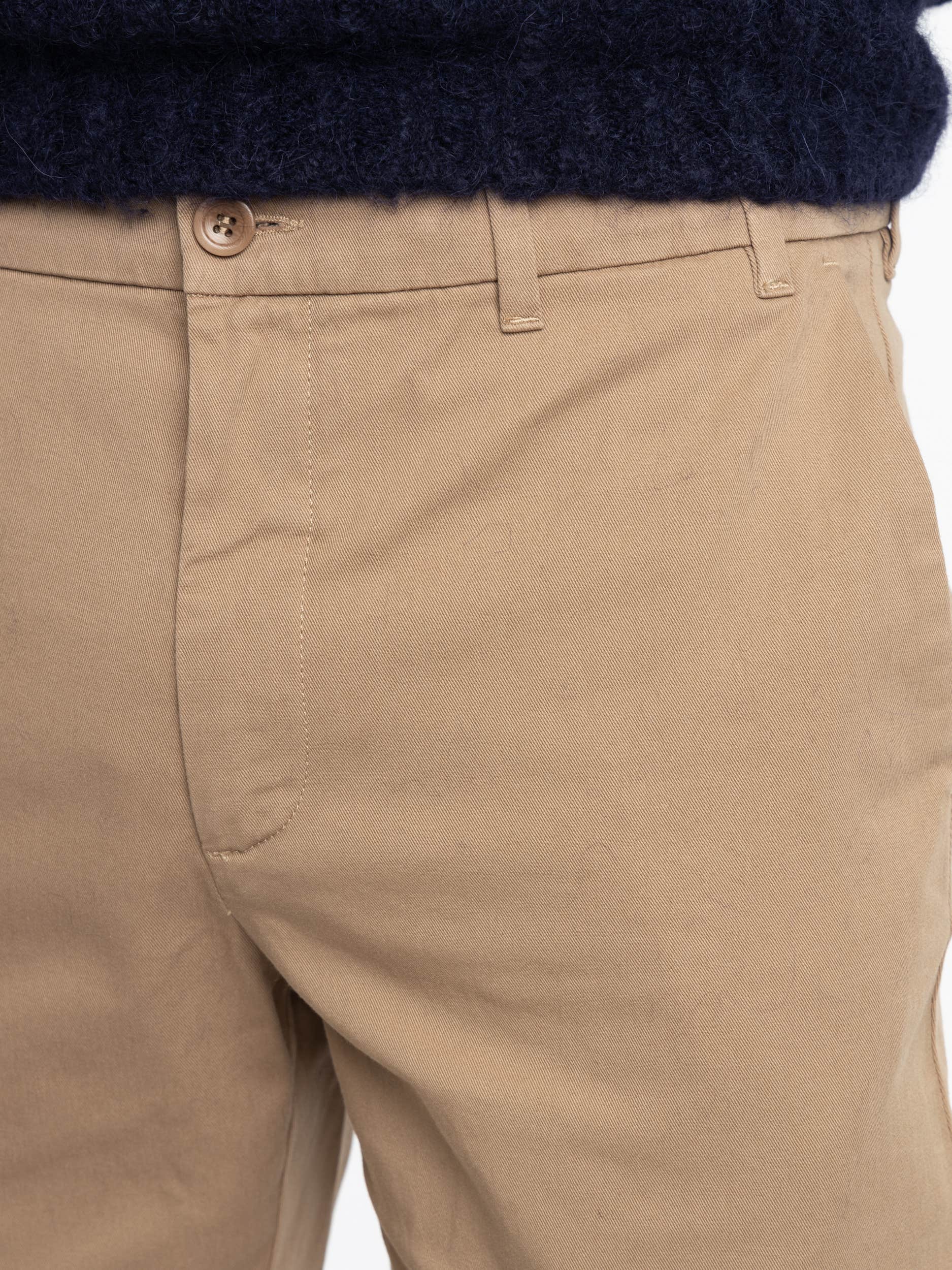 Khaki Ezra Light Stretch Trousers