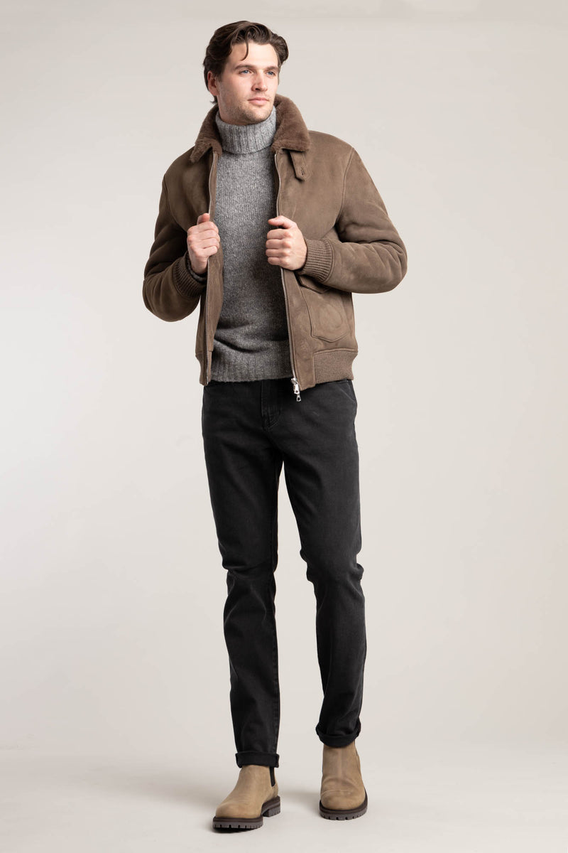 Washed Leather Utility Jacket – The Helm Clothing