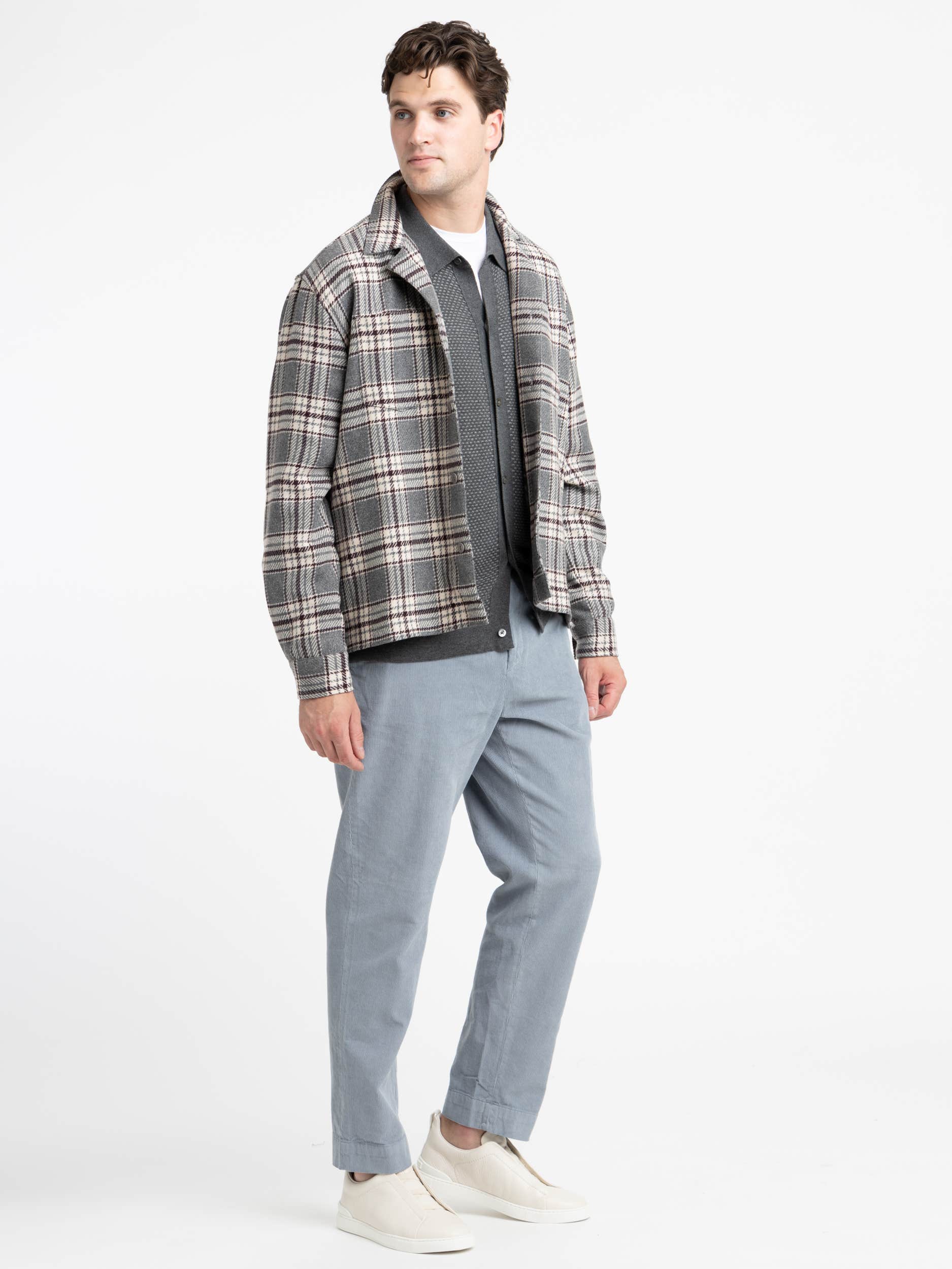 Textured Check Justin Overshirt