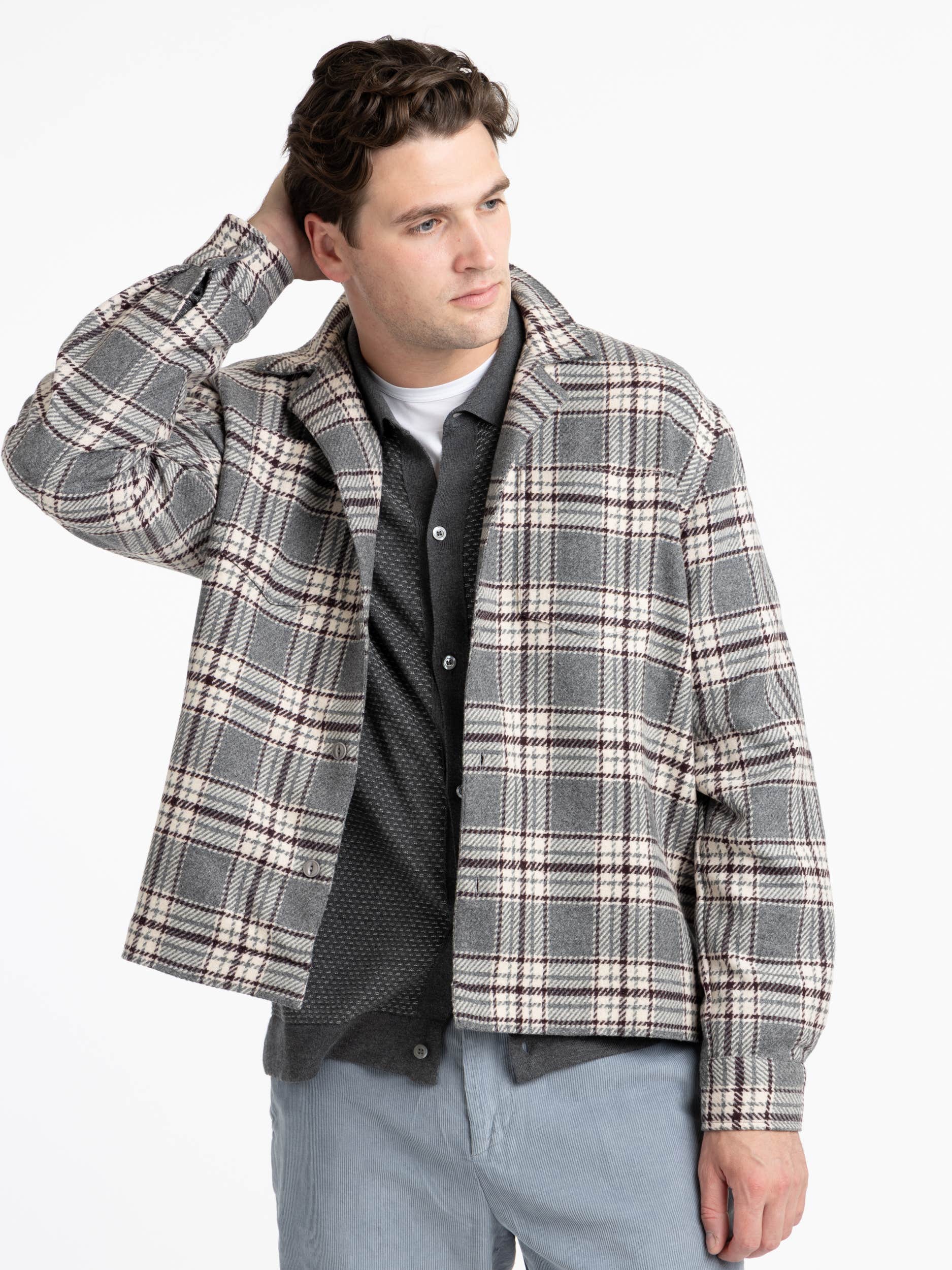 Textured Check Justin Overshirt