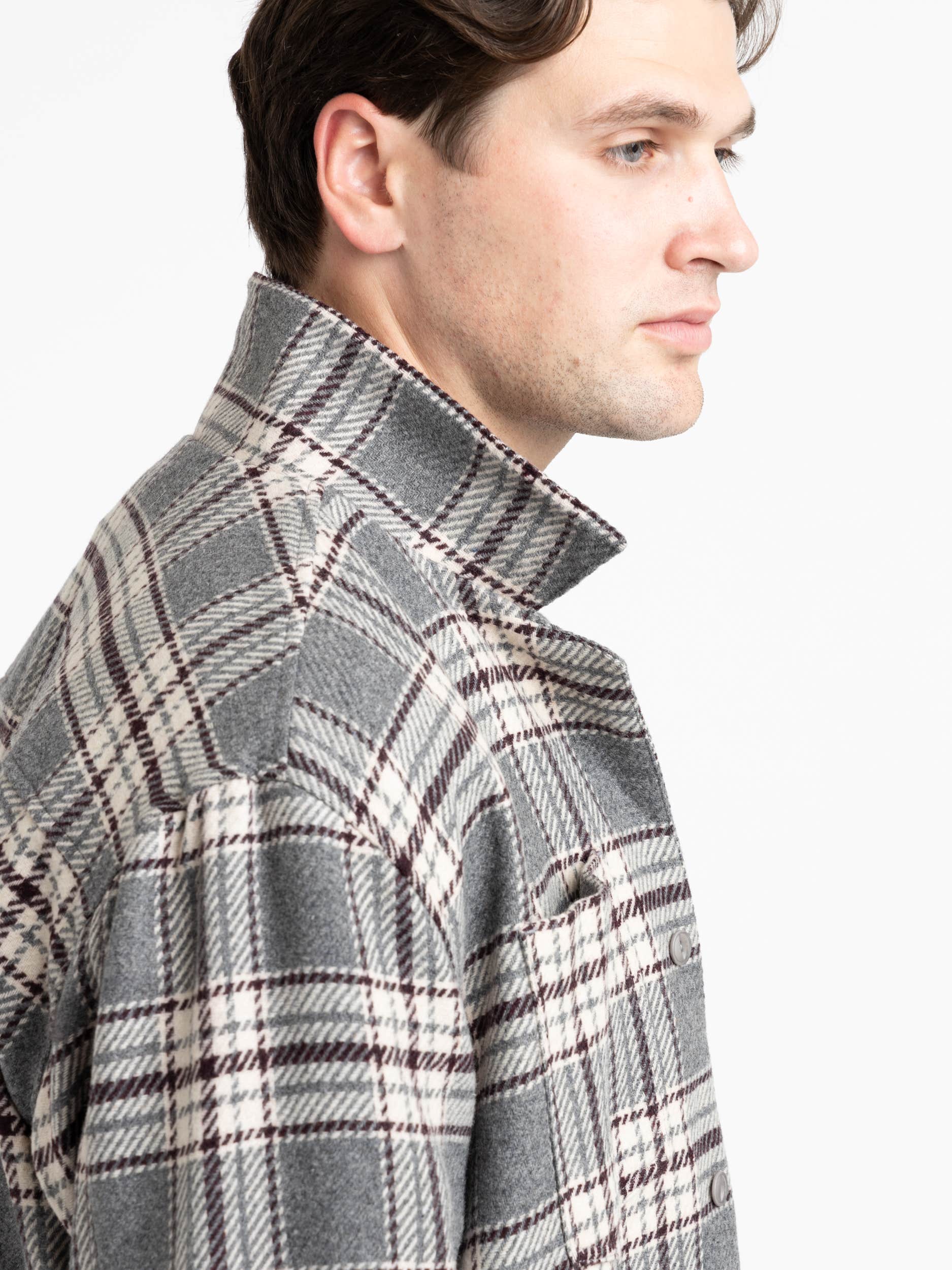 Textured Check Justin Overshirt