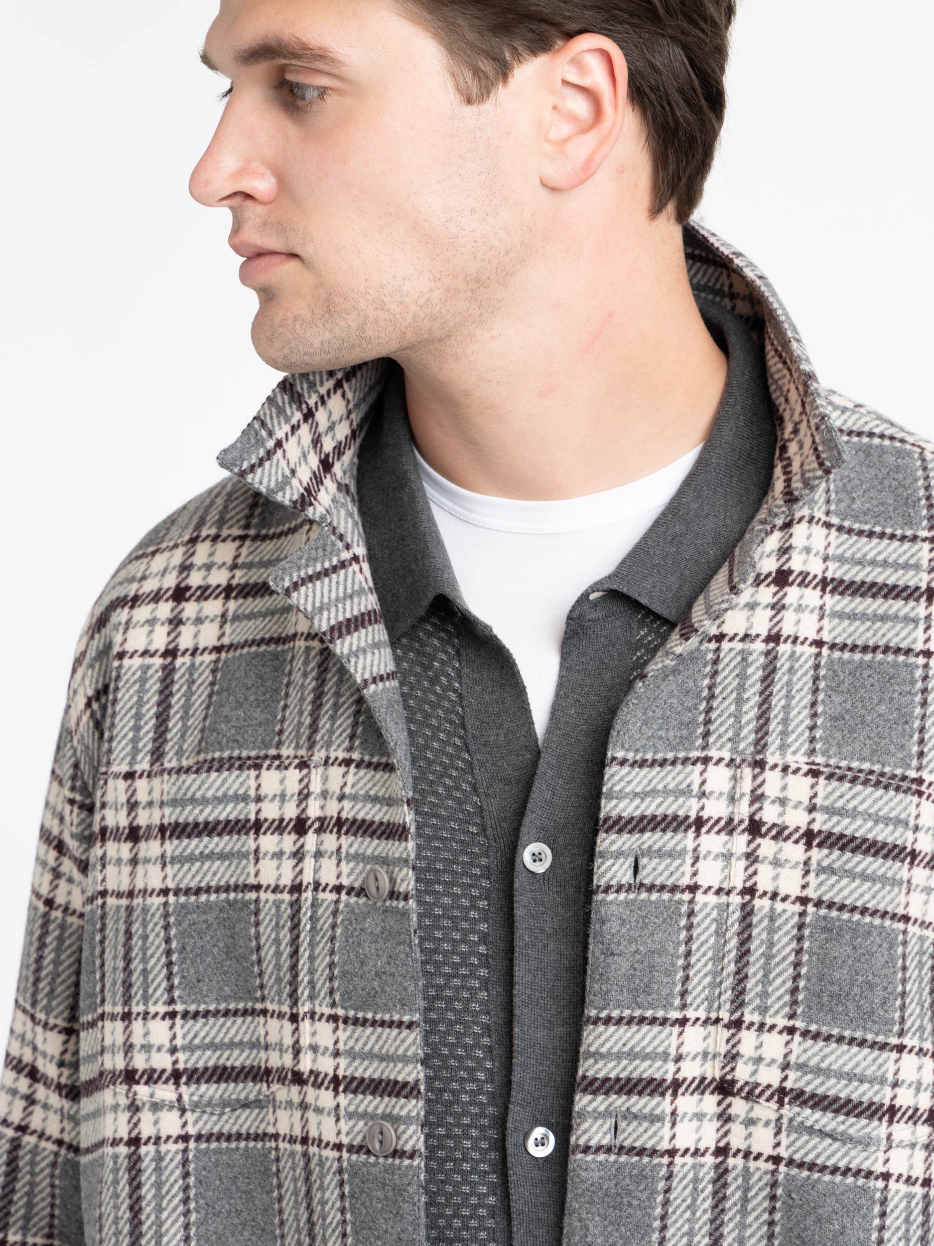 Textured Check Justin Overshirt