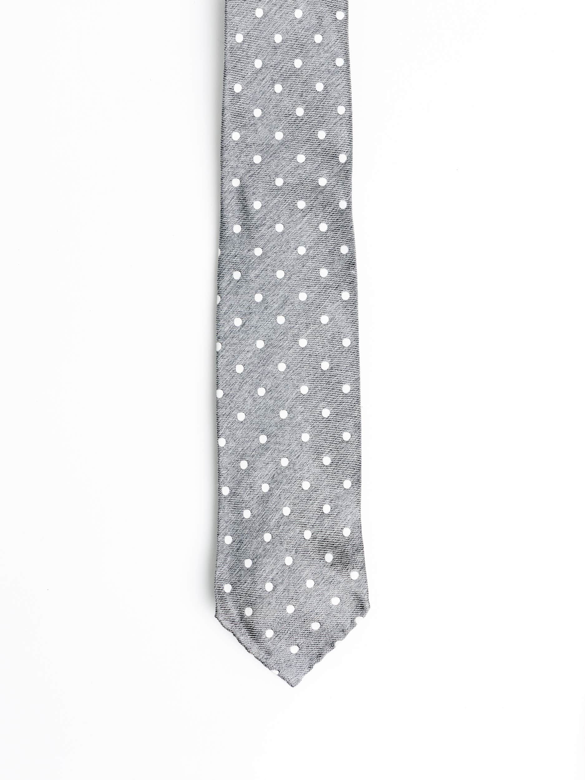 Grey Polka Dot Tie