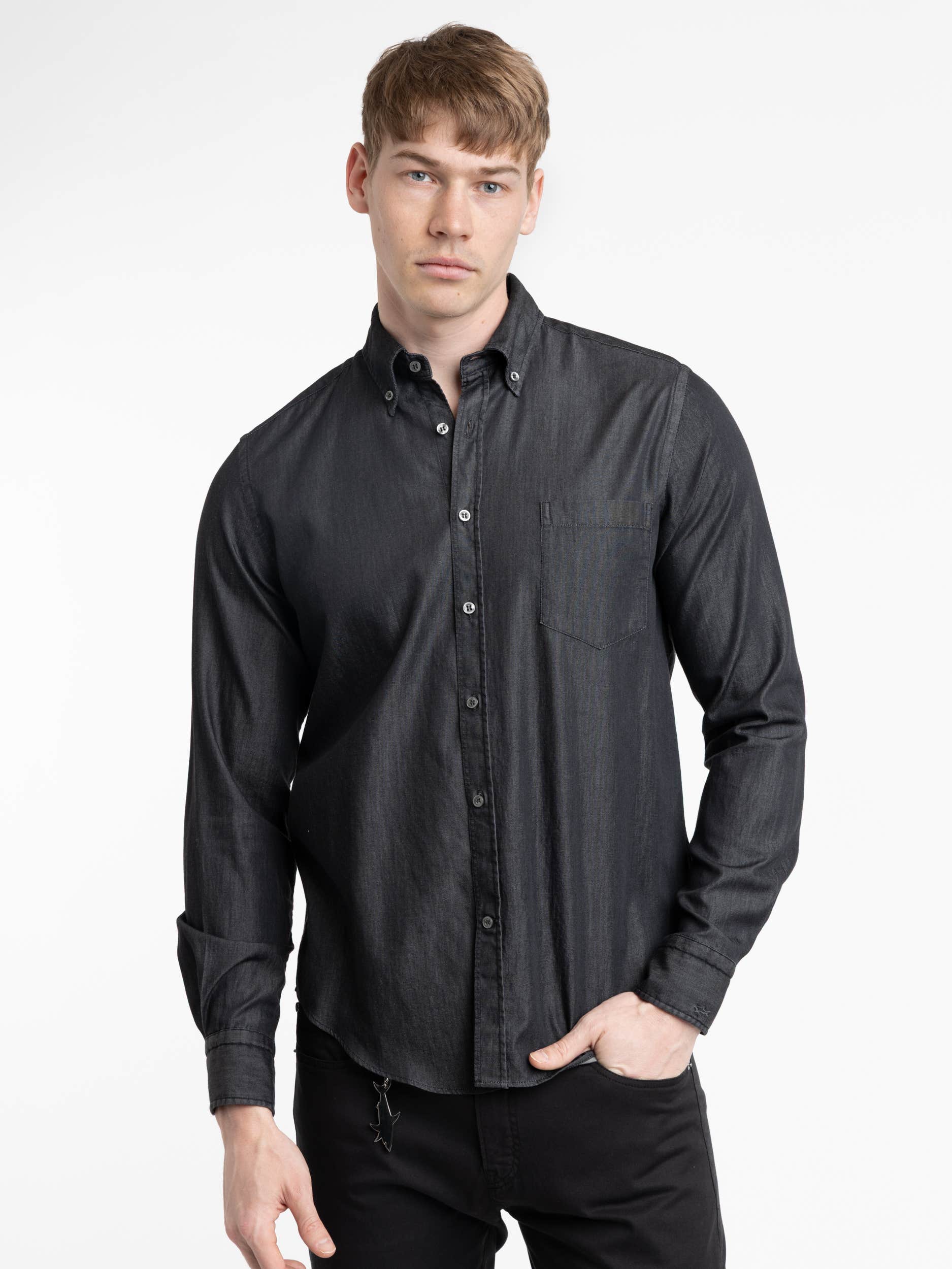 Black Cotton Shirt