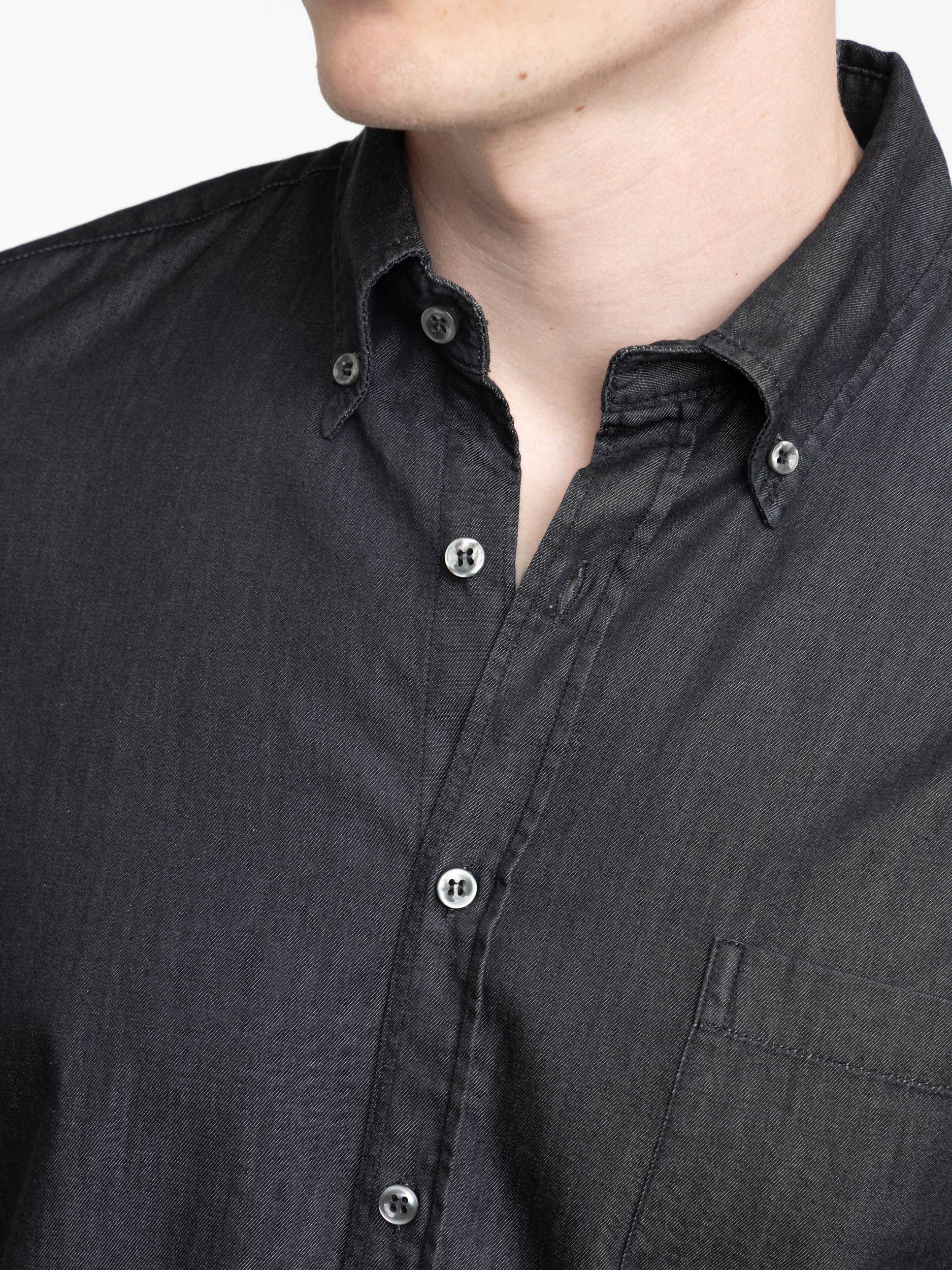 Black Cotton Shirt