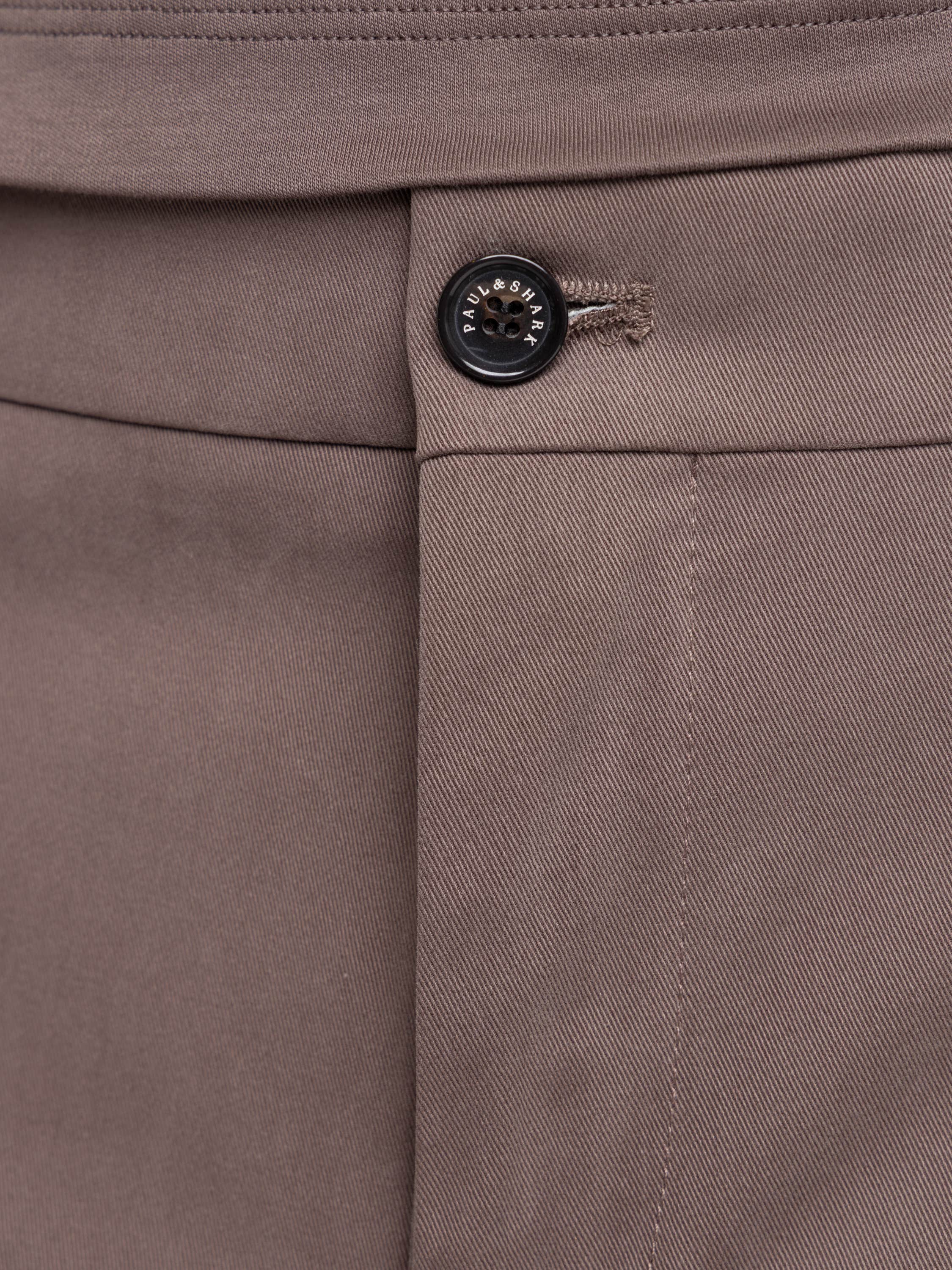 Taupe Brown Slim Stretch Trouser