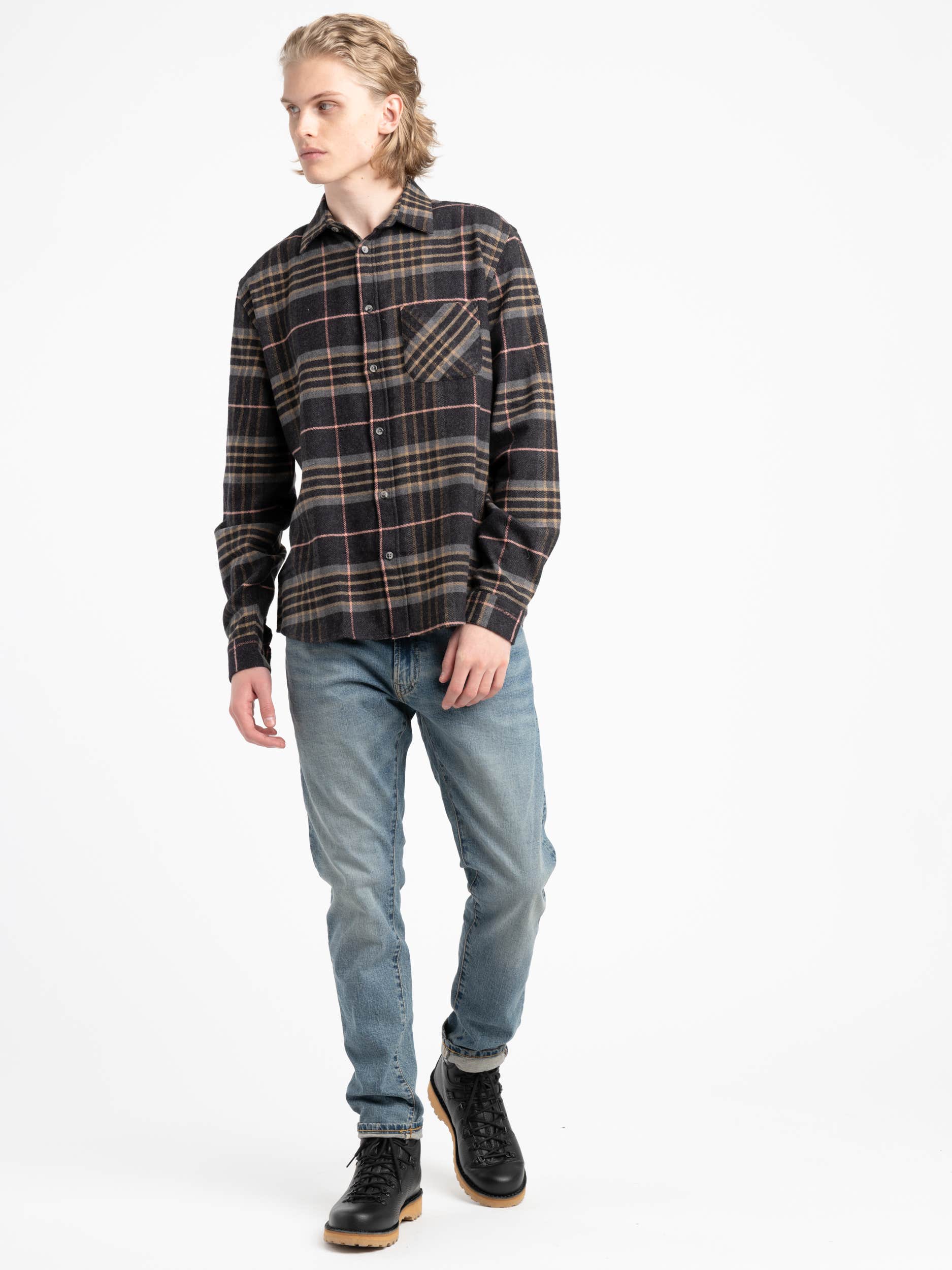 Blue Plaid Arquive Flannel Shirt