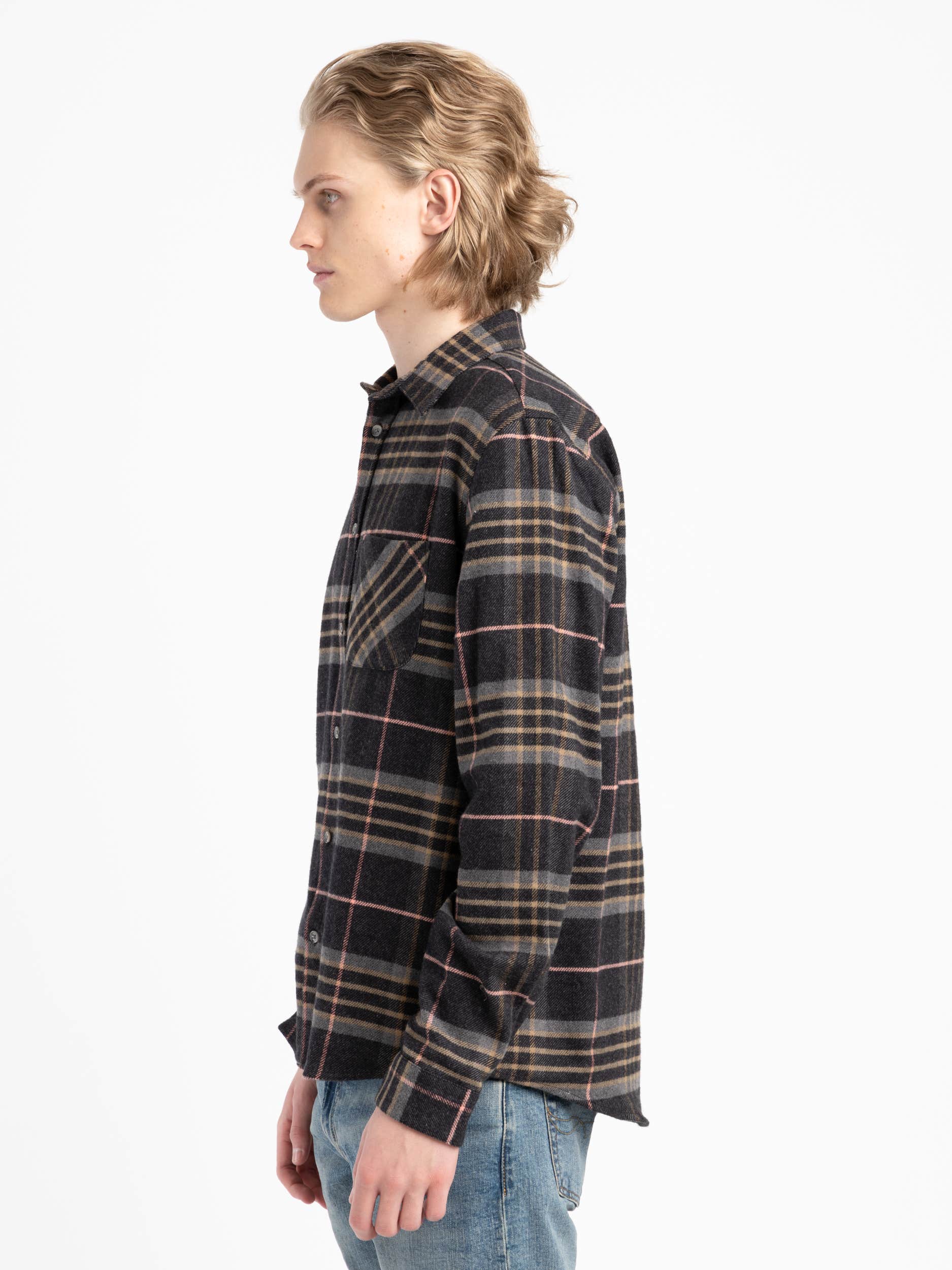 Blue Plaid Arquive Flannel Shirt