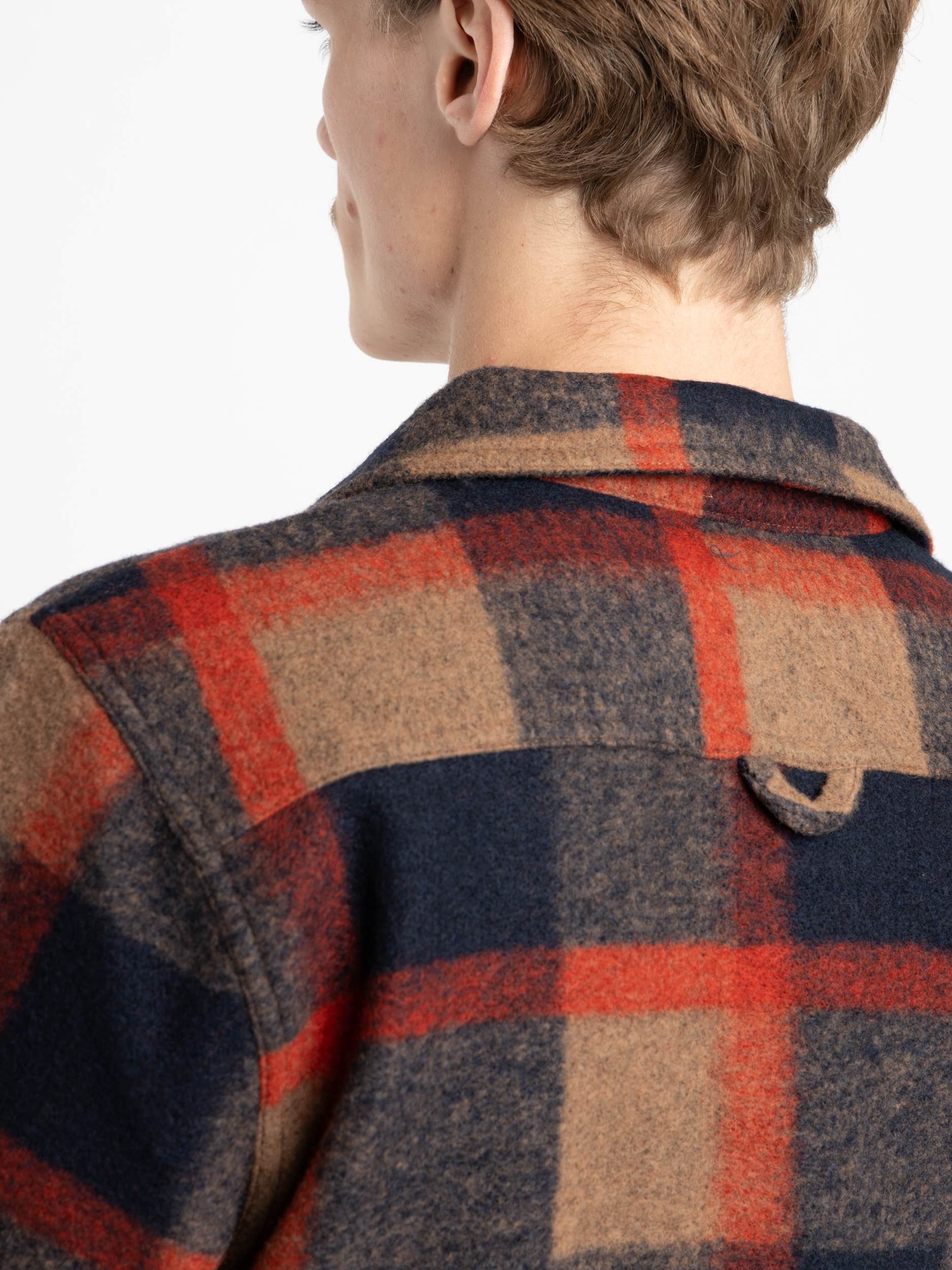 Navy Check Catch Overshirt
