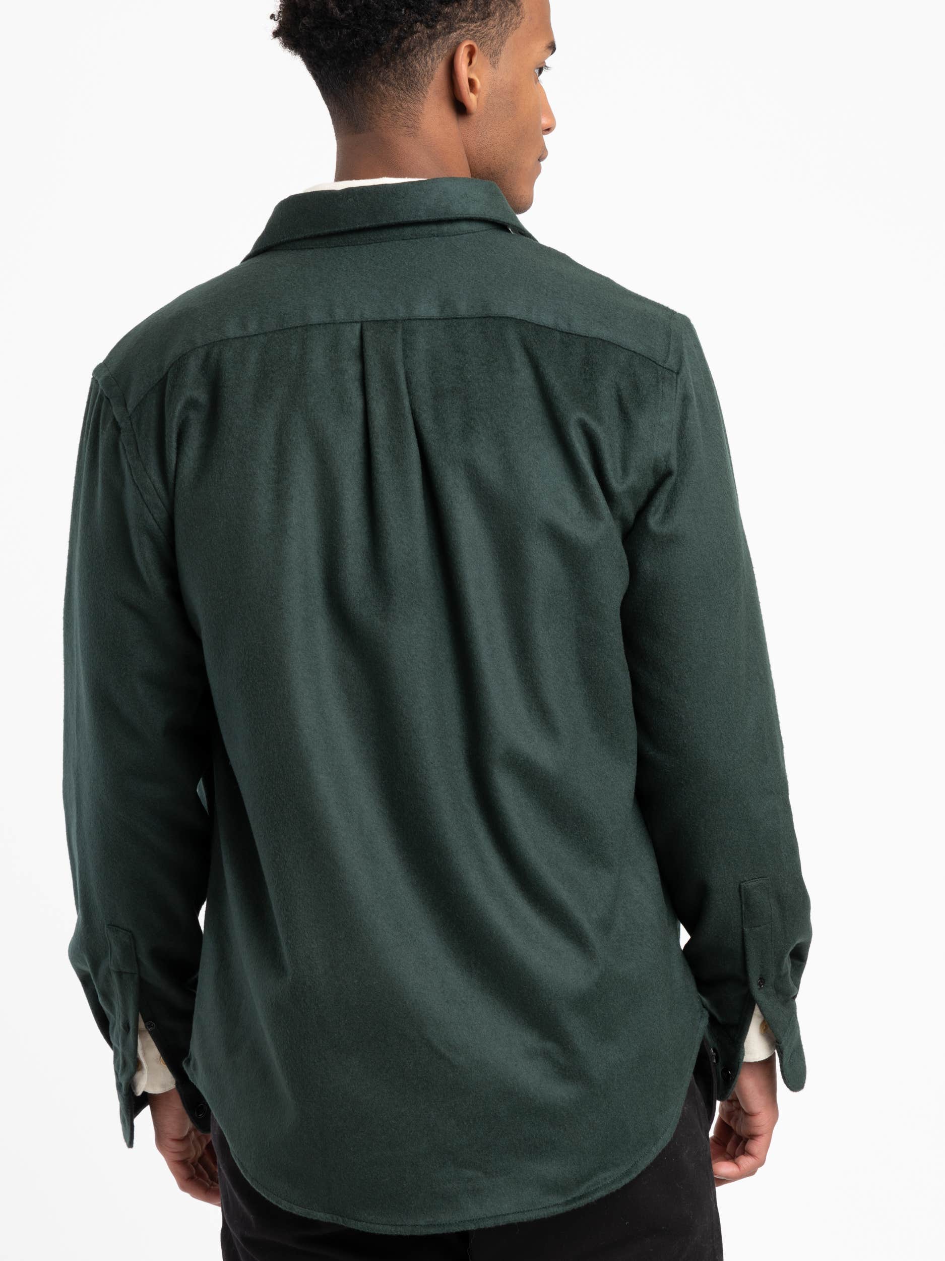 Green Cashmere Overshirt