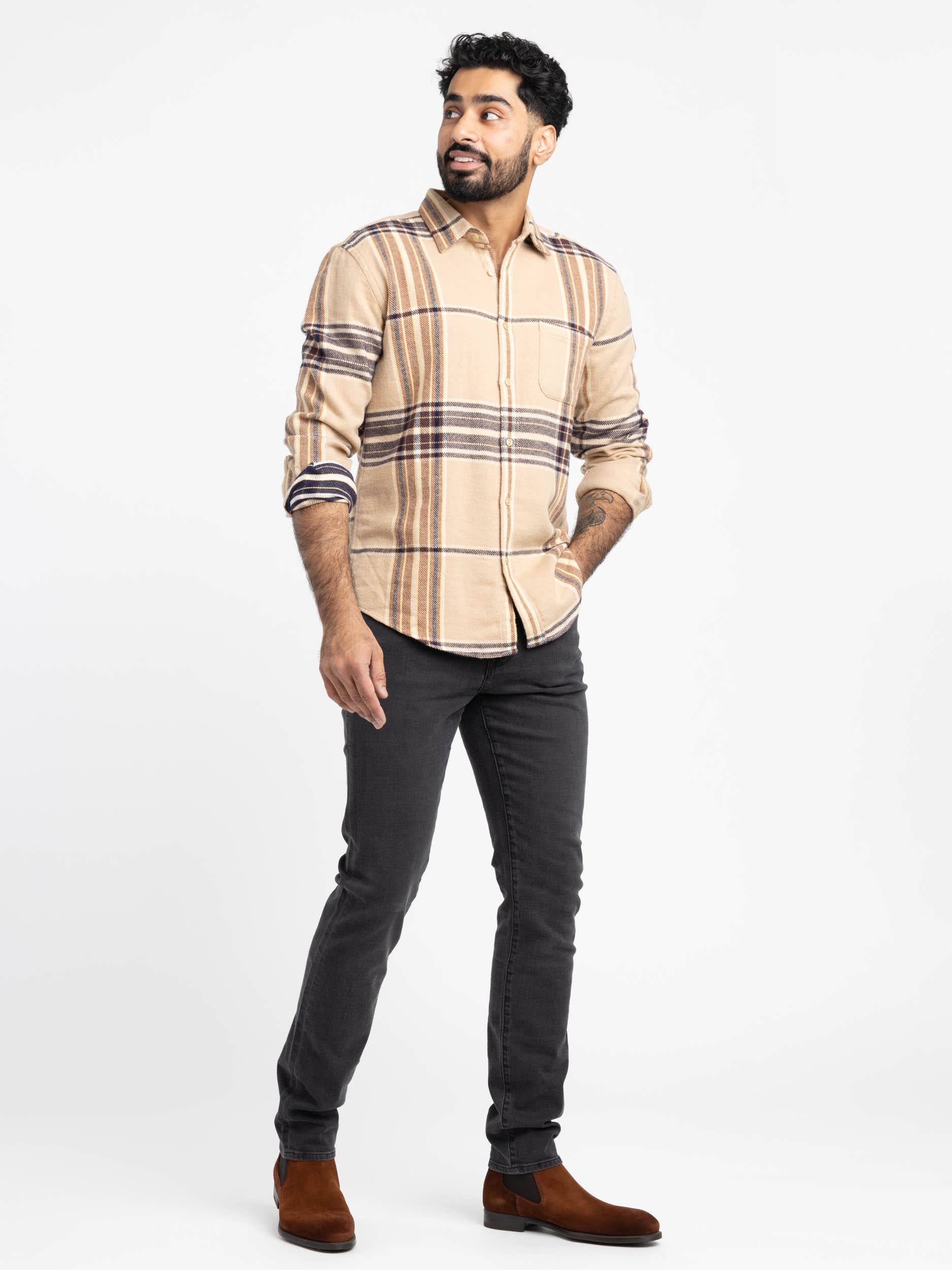 Hazelnut Check Shirt