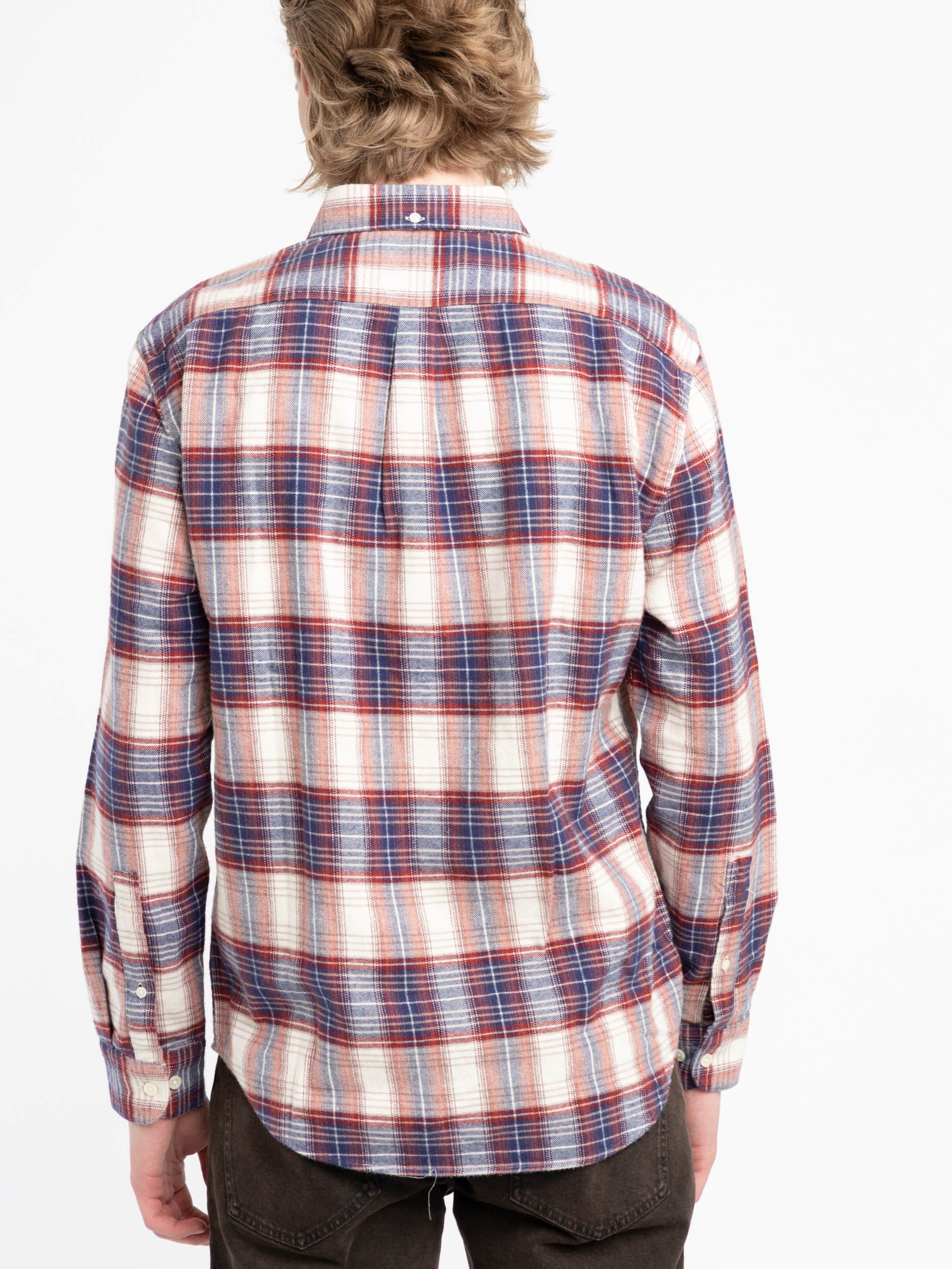 White Liber Flannel Shirt