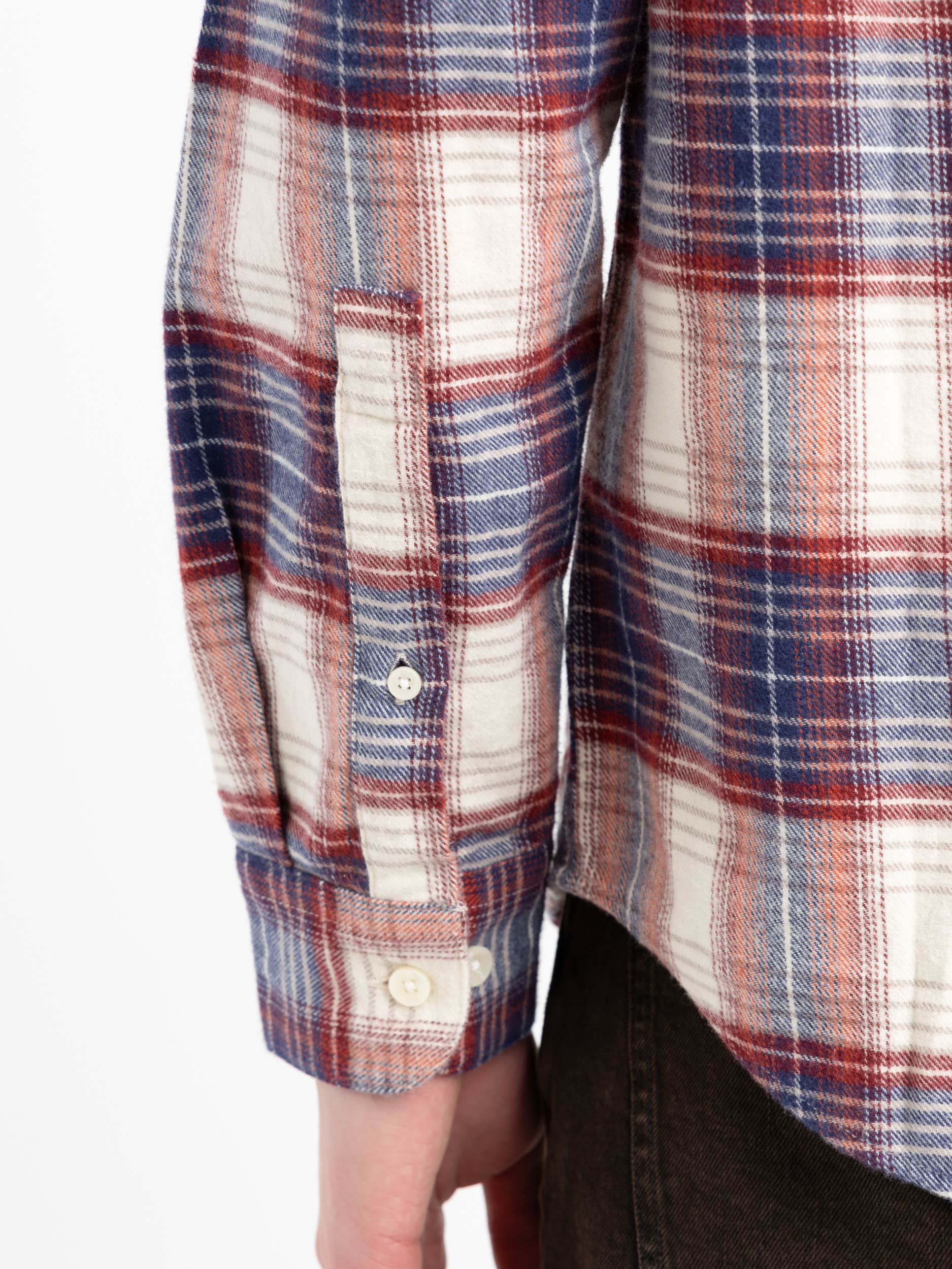 White Liber Flannel Shirt