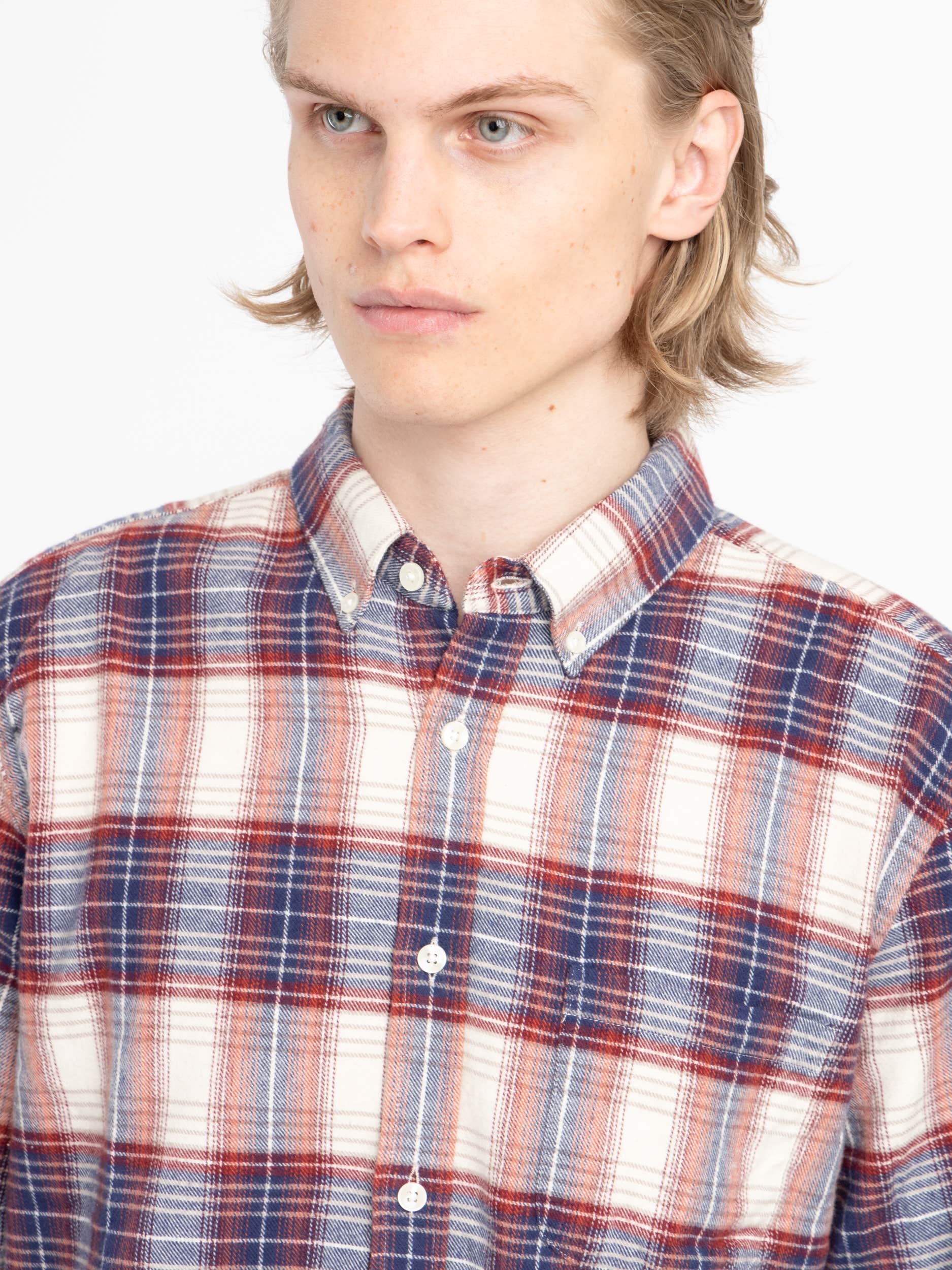 White Liber Flannel Shirt
