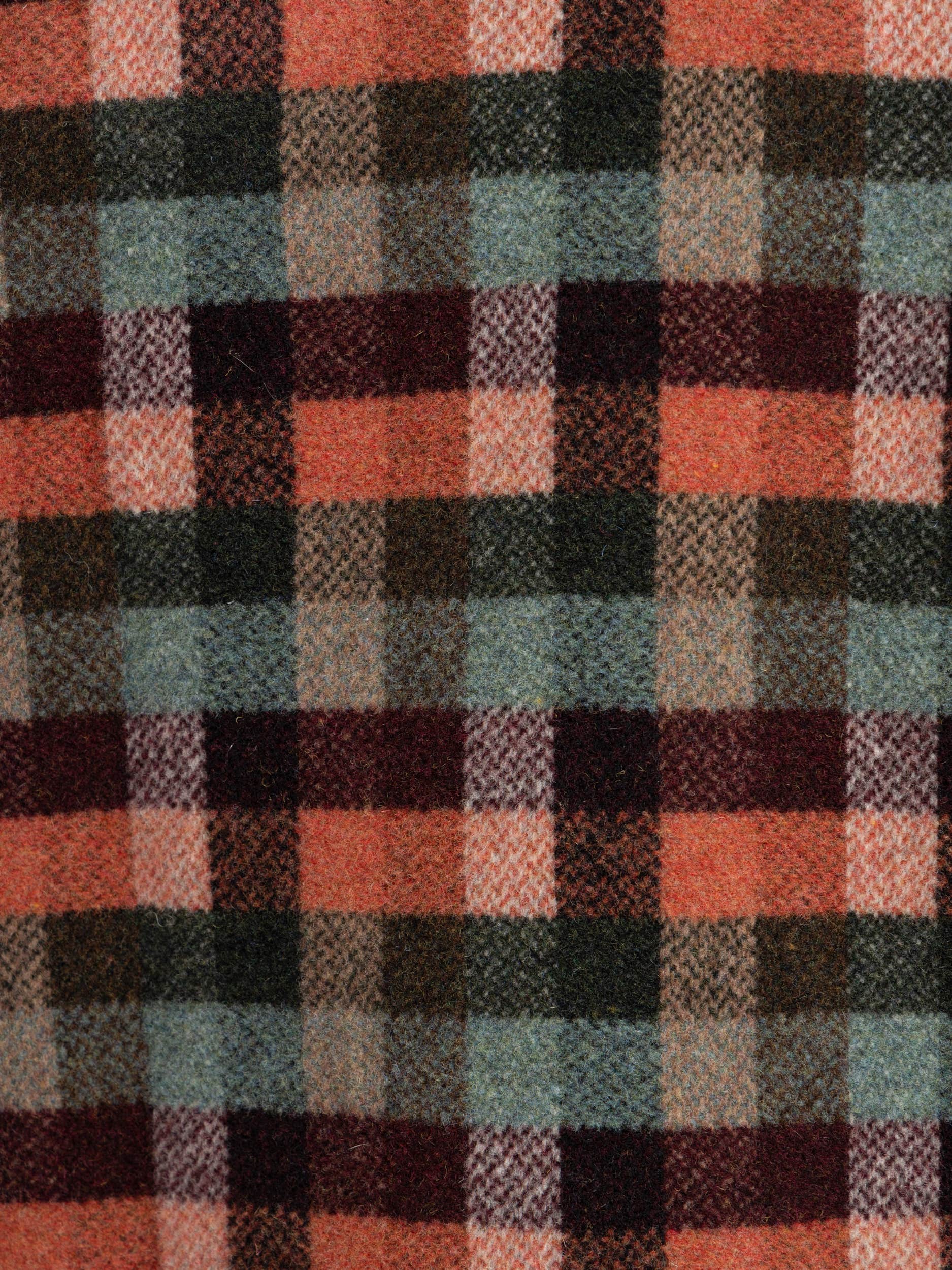 Red Check Block Overshirt