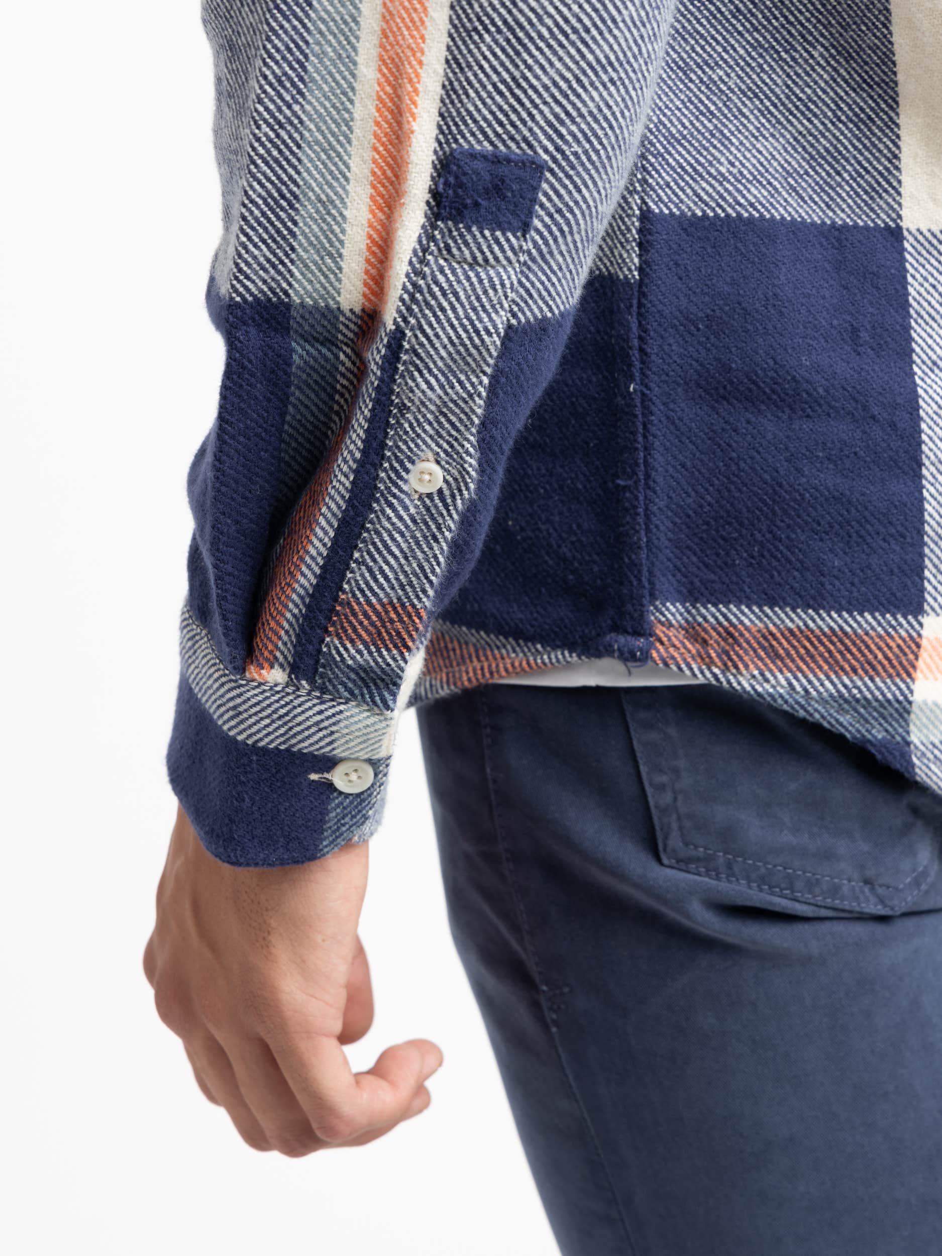 Tape Blue Check Flannel Shirt
