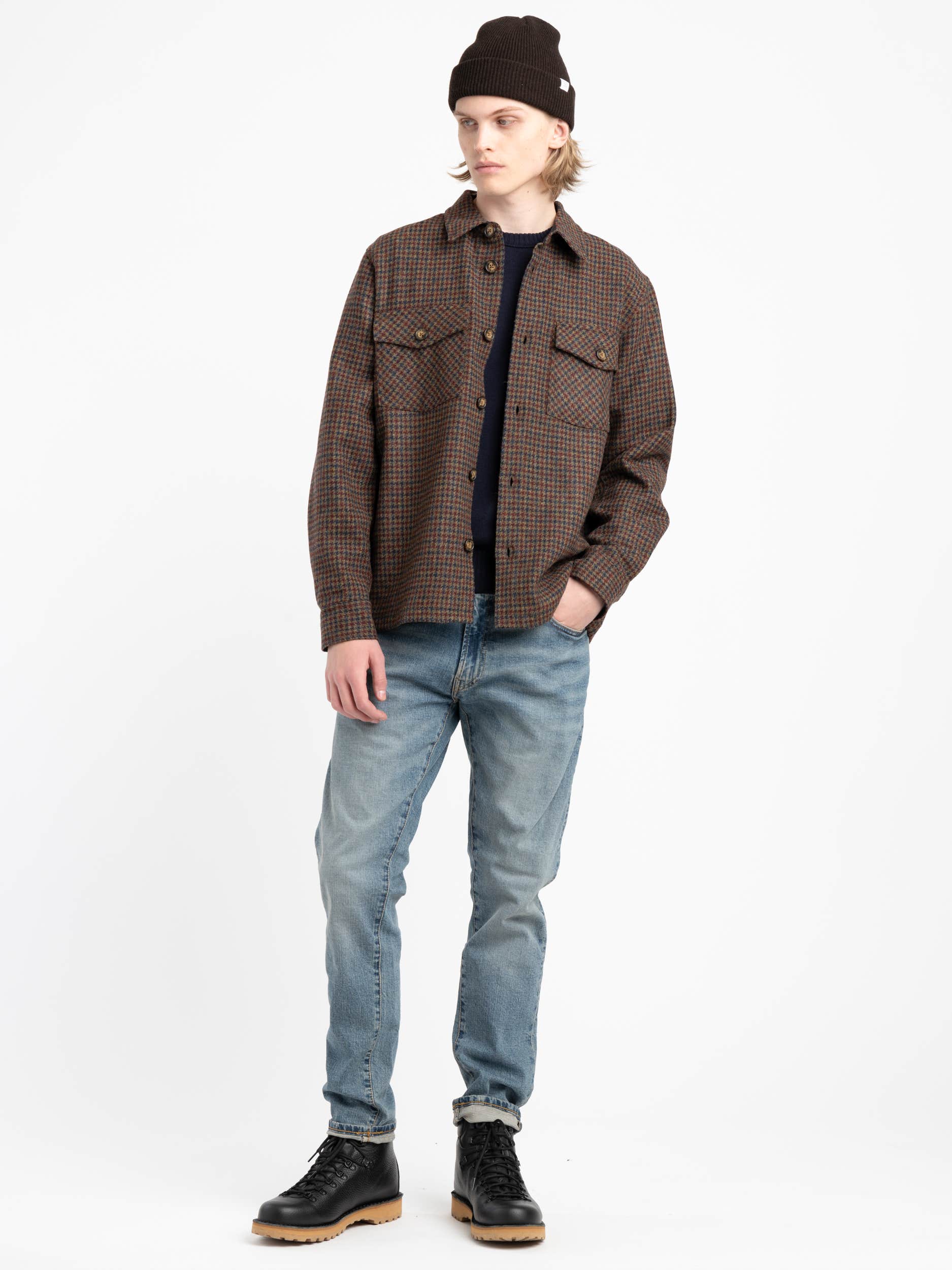 Brown Check Valle Overshirt
