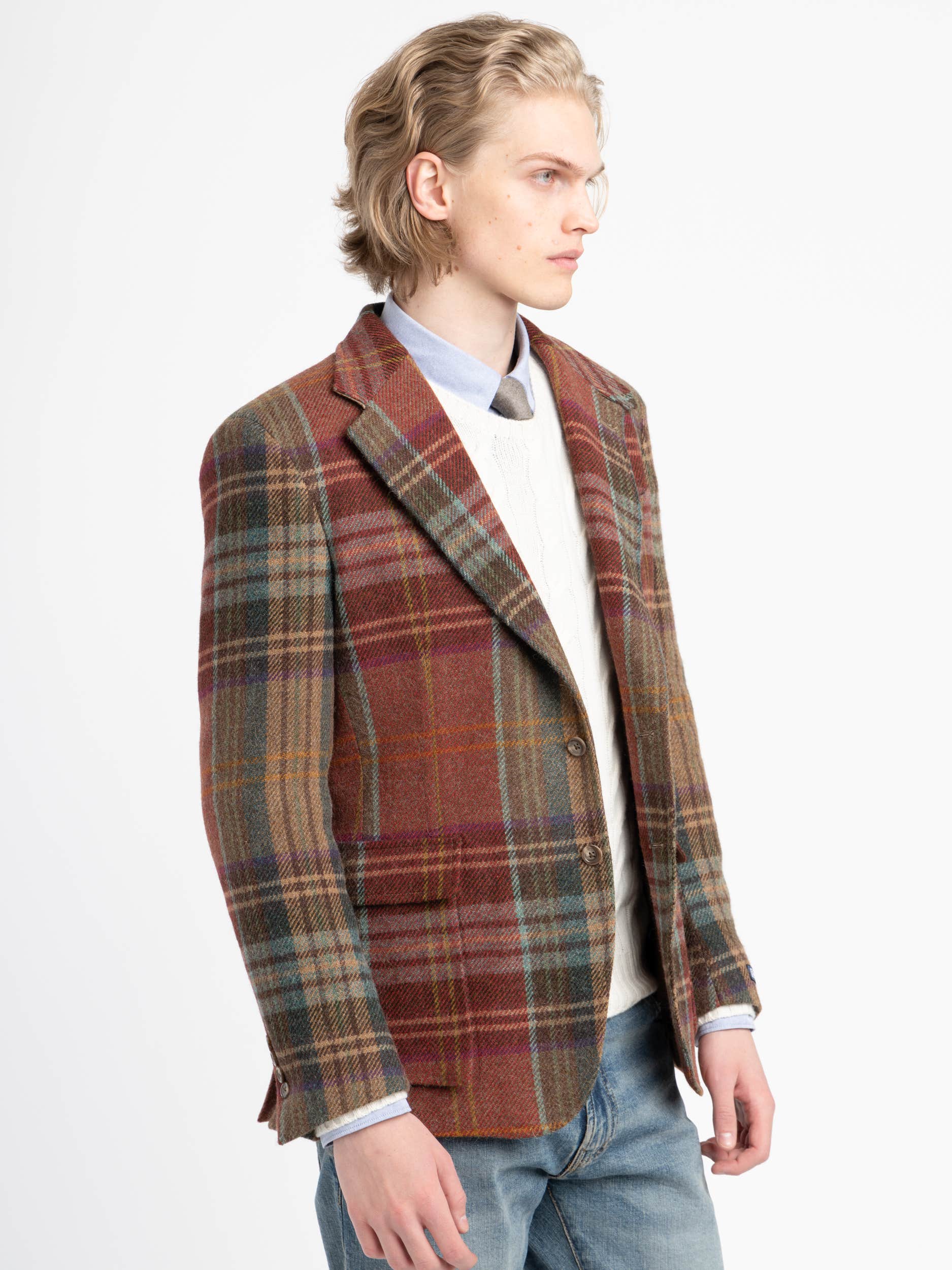 Red and Green Check Sport Jacket