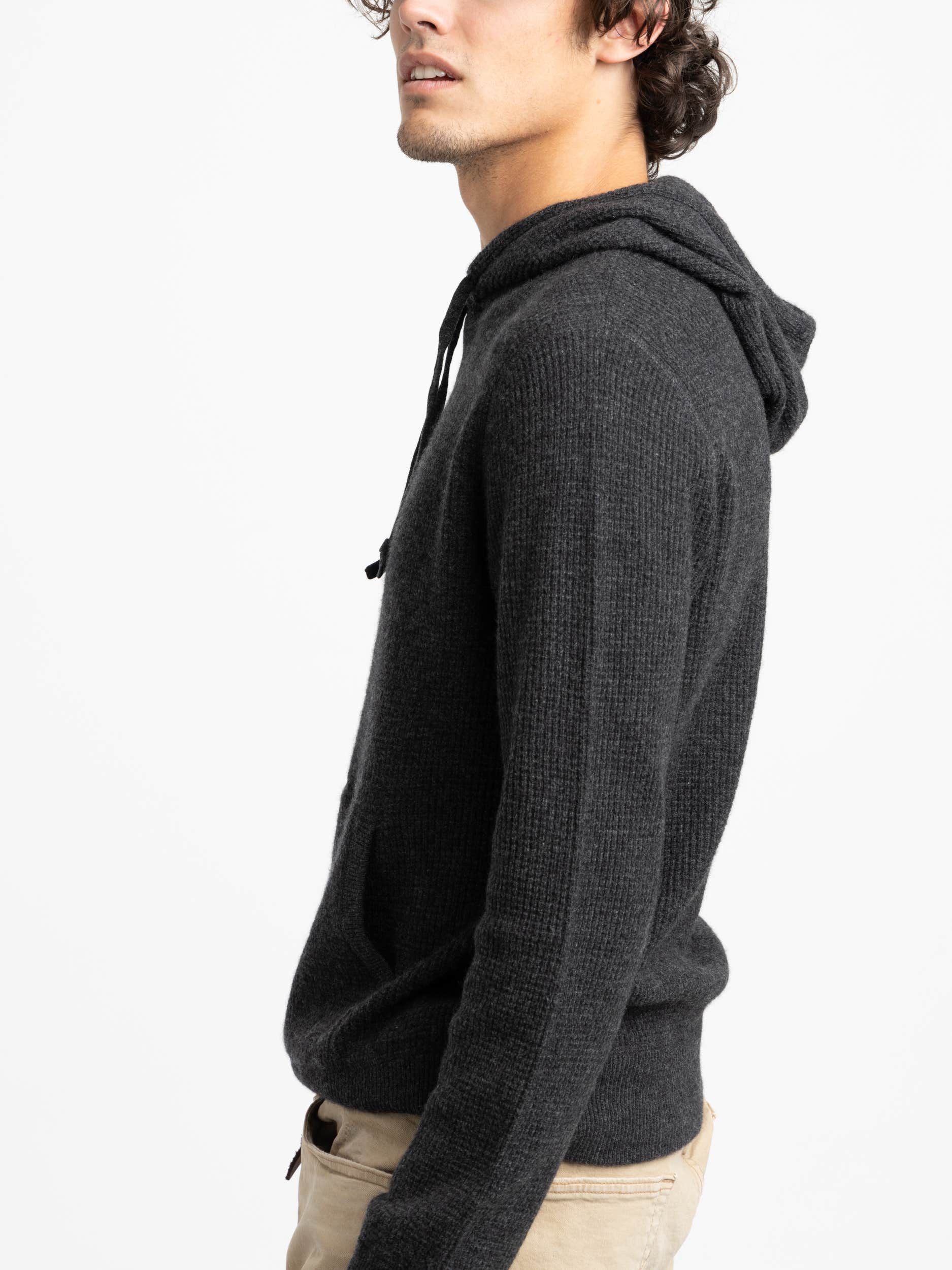 Washable Cashmere Hooded Sweater