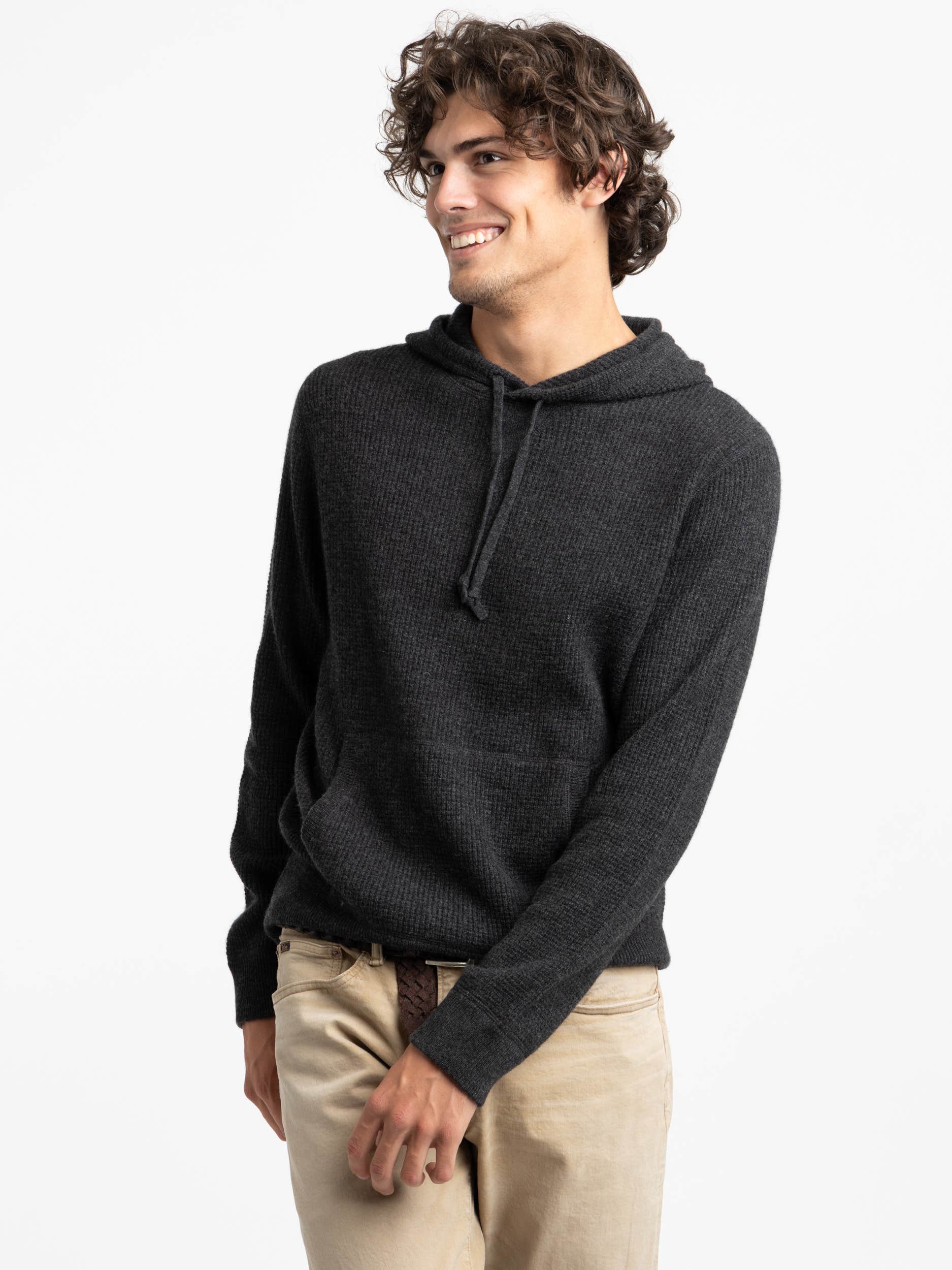 Washable Cashmere Hooded Sweater