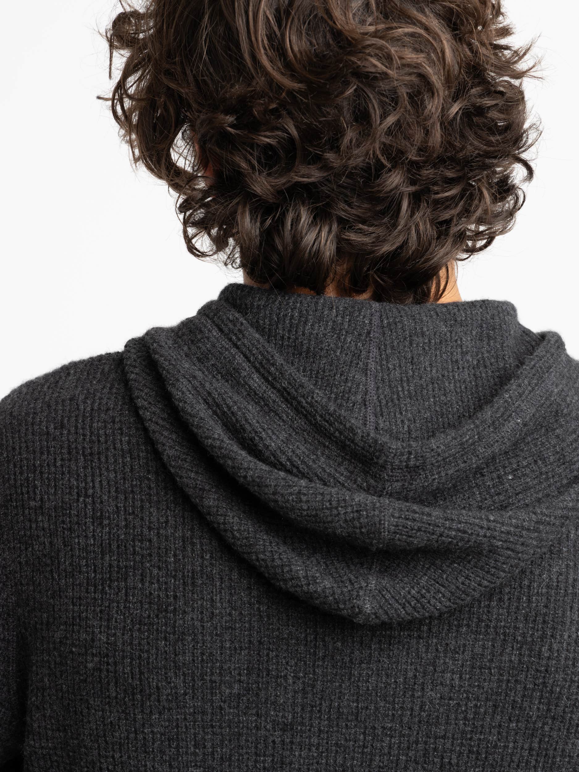 Washable Cashmere Hooded Sweater