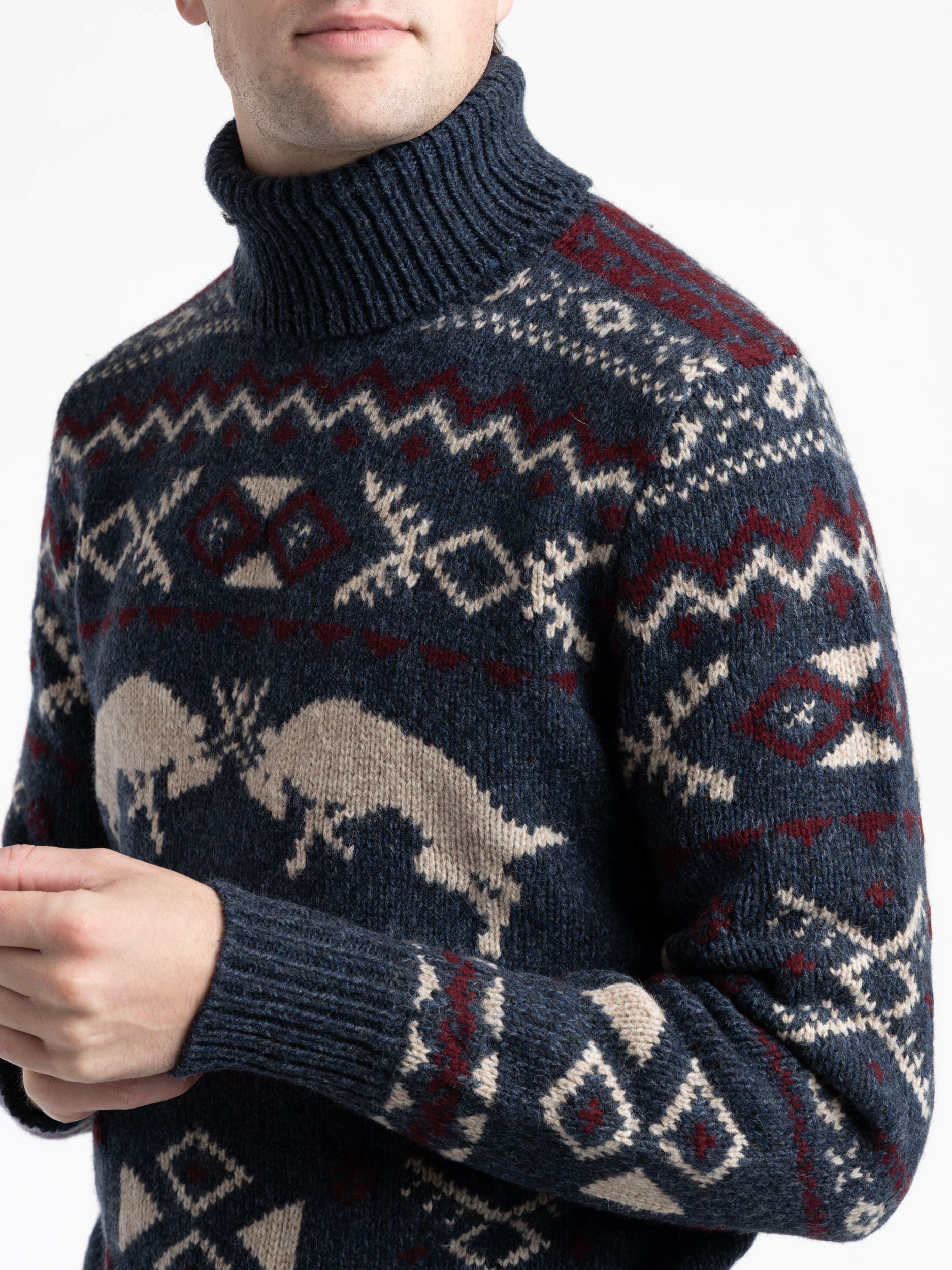 Wool-Cashmere Turtleneck Sweater