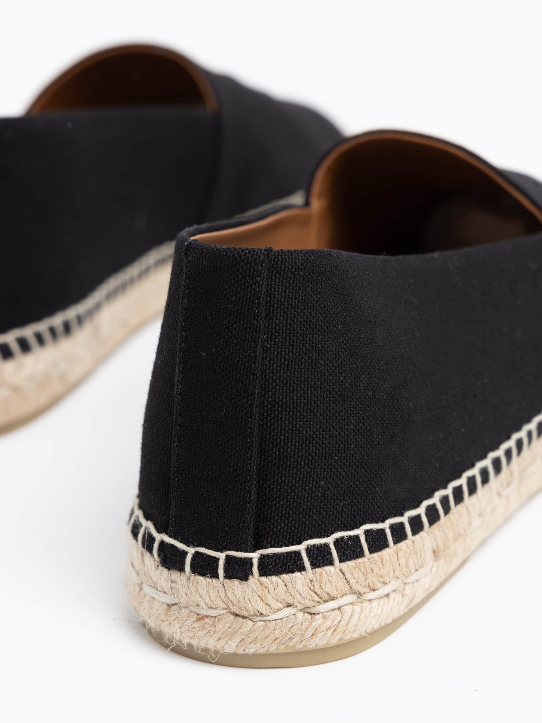 Black Bowsworth Canvas Espadrille with RL Logo