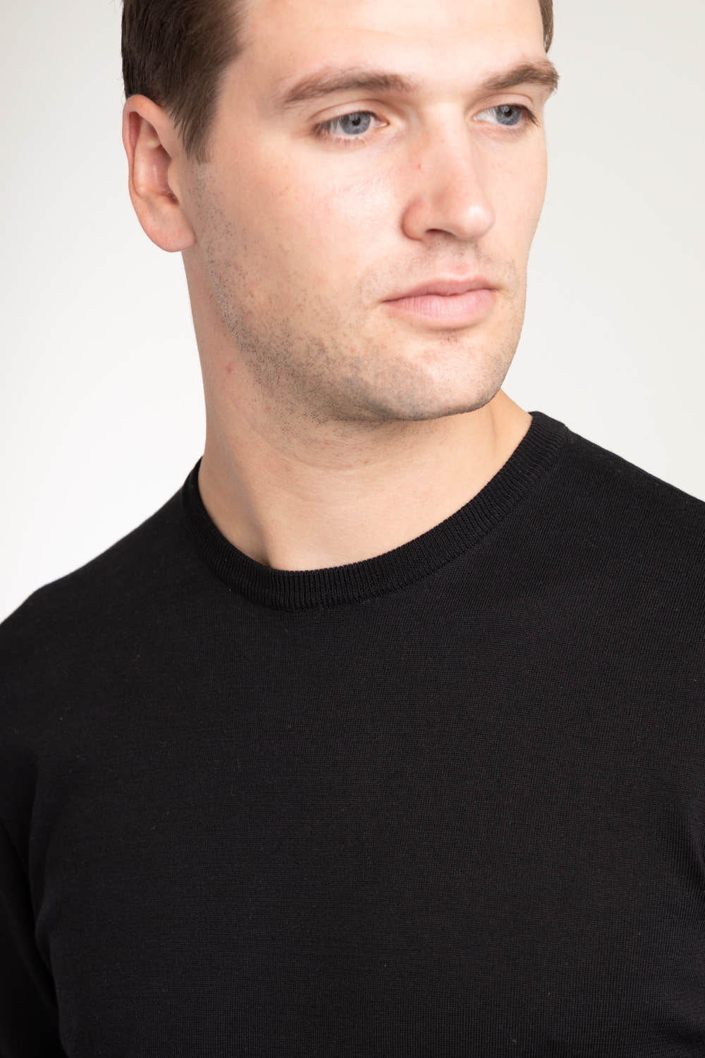 Black Cotton Sweater