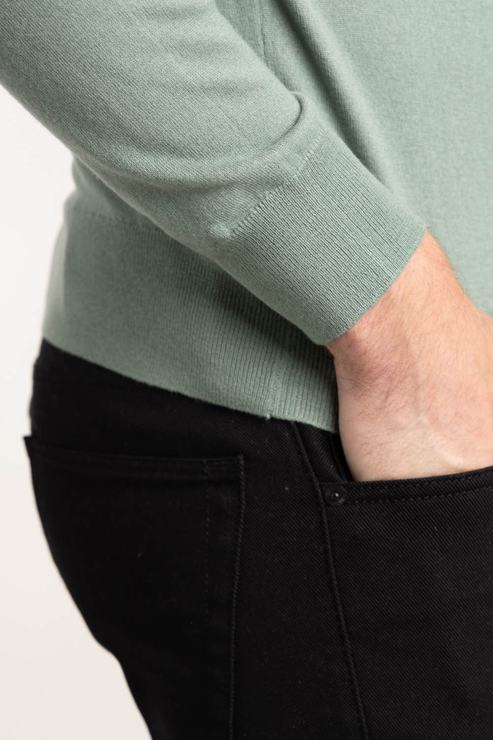 Green Cashmere Turtleneck