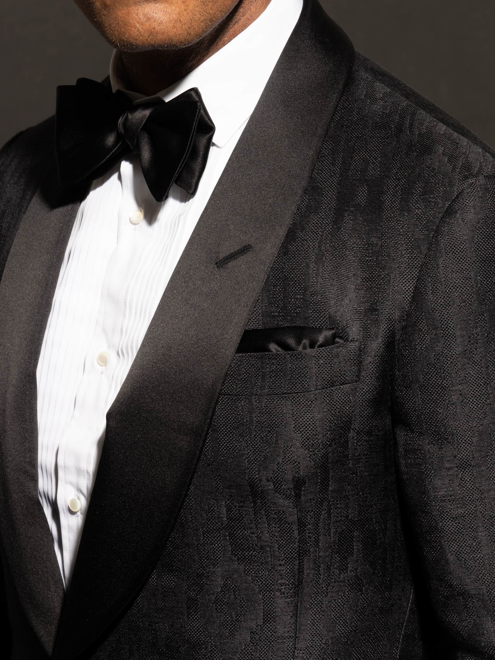 Kent Hand-Tailored Ikat Tuxedo Jacket