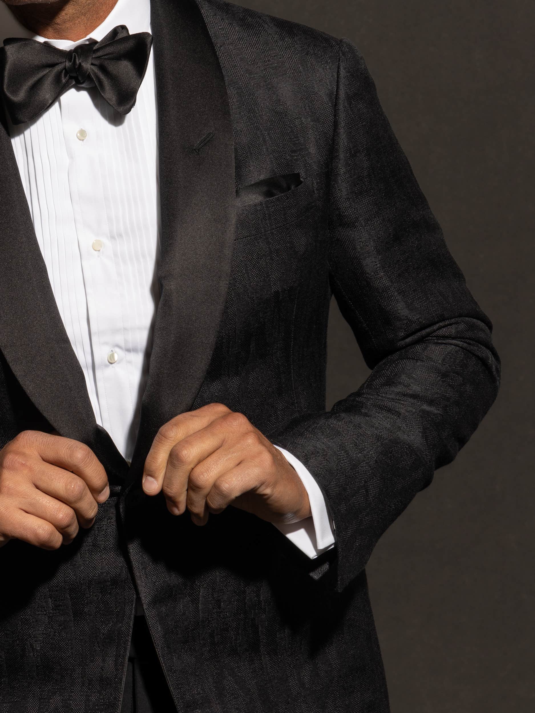 Kent Hand-Tailored Ikat Tuxedo Jacket