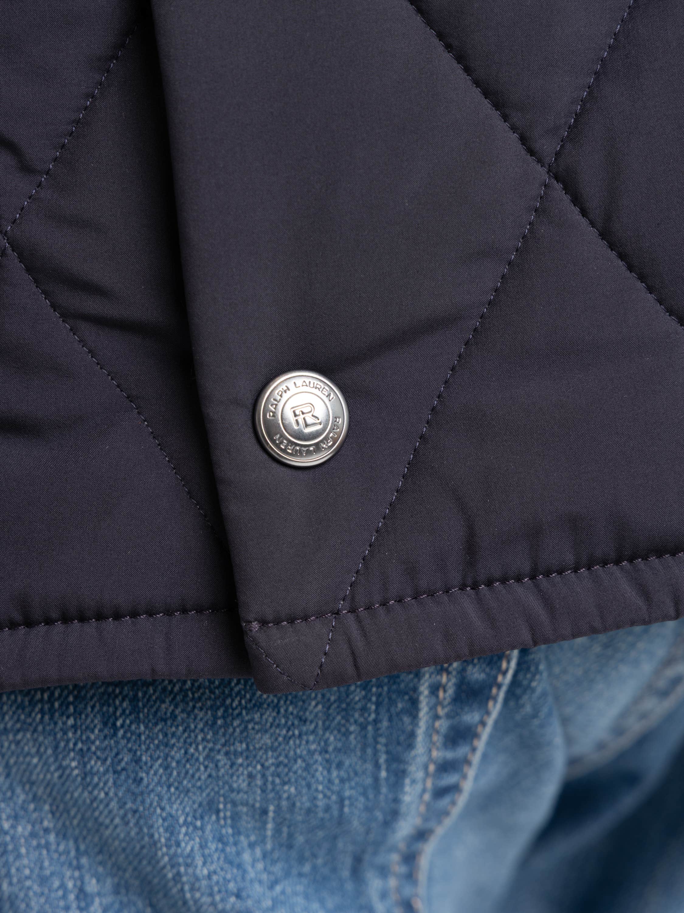 Navy Carleton Quilted Down Jacket