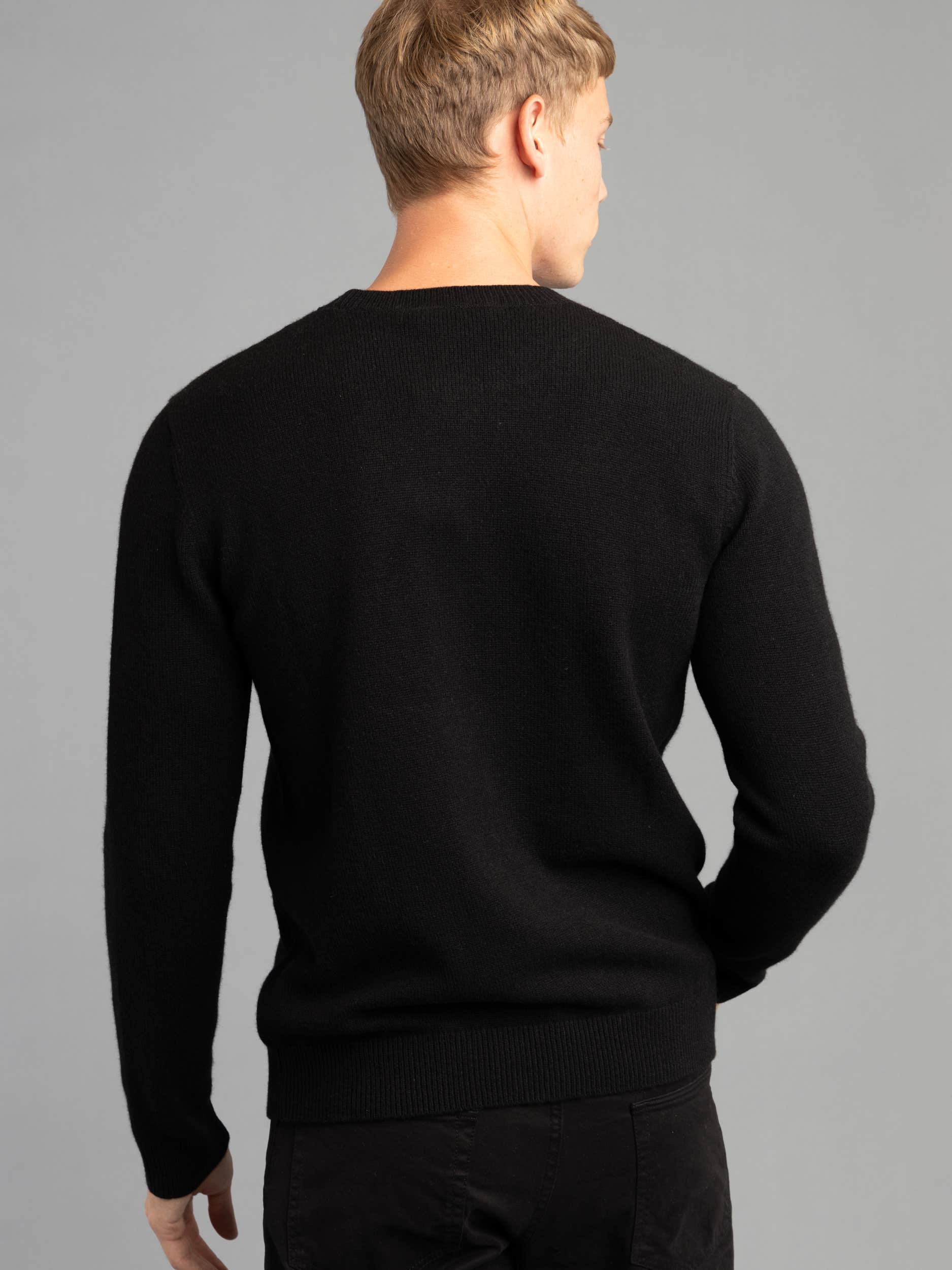 Black Ski Polo Bear Cashmere Sweater