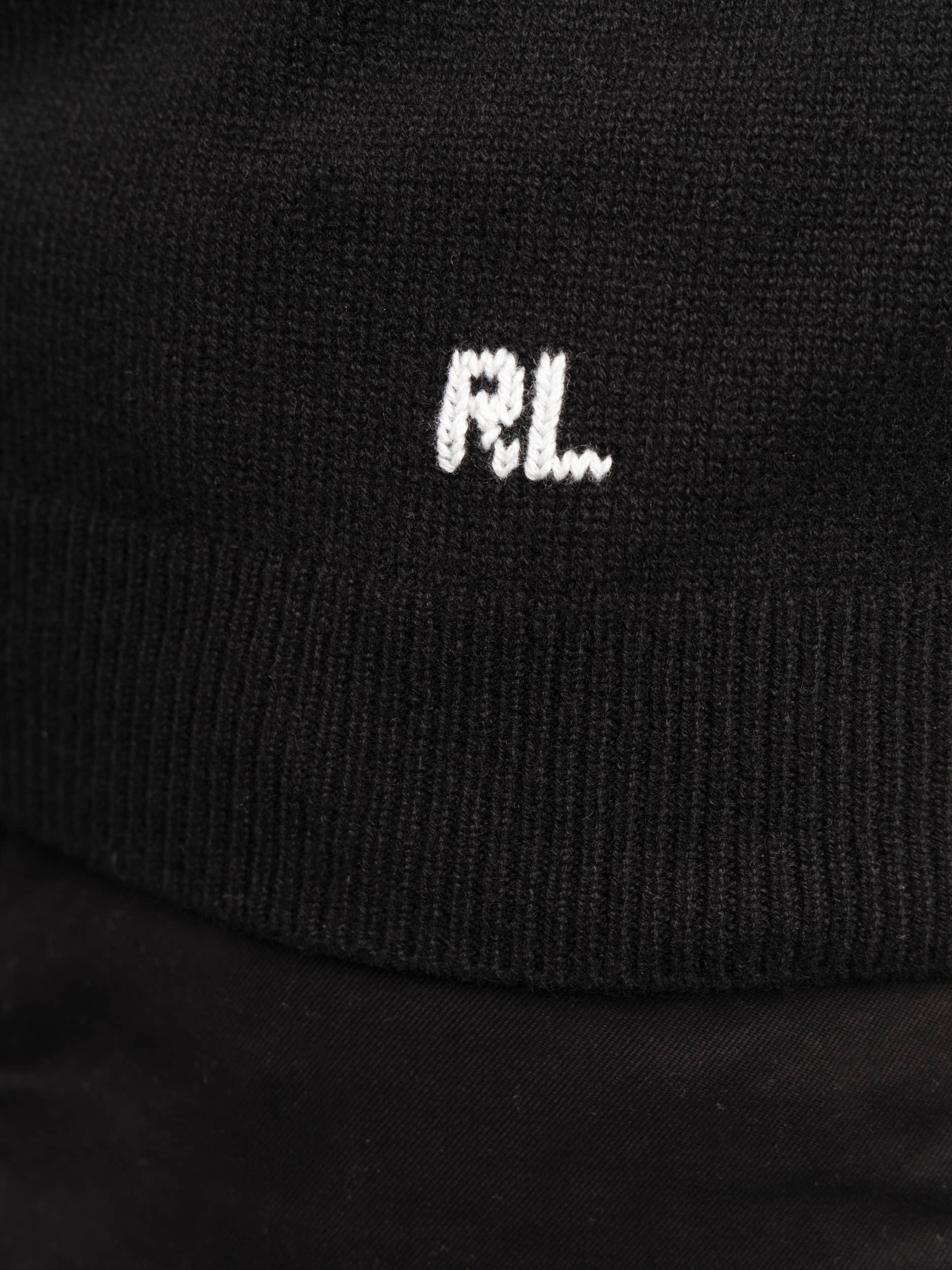 Black Ski Polo Bear Cashmere Sweater