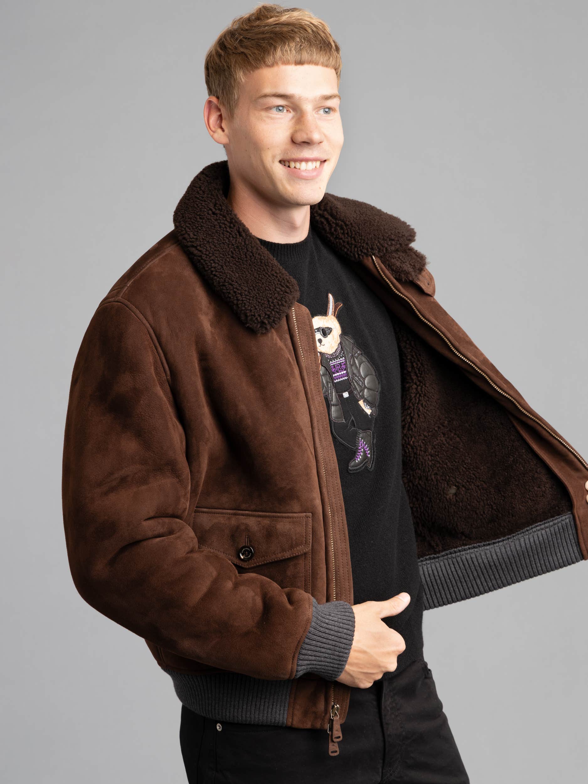 Shearling Bomber Jacket