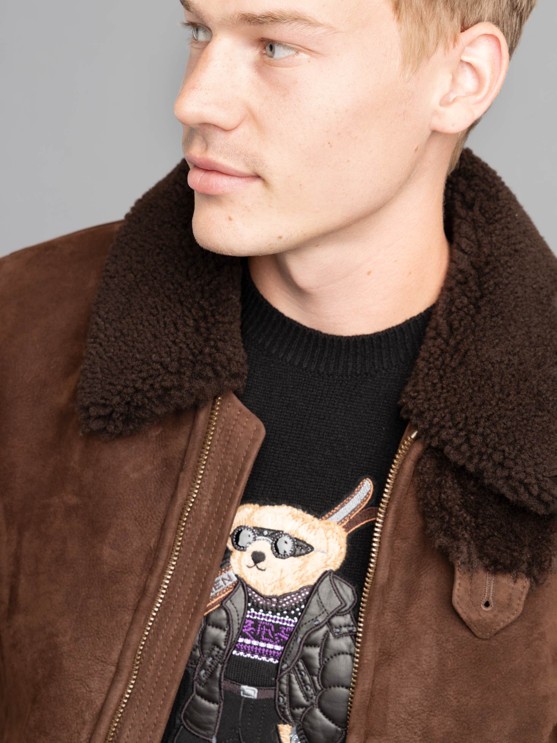 Shearling Bomber Jacket