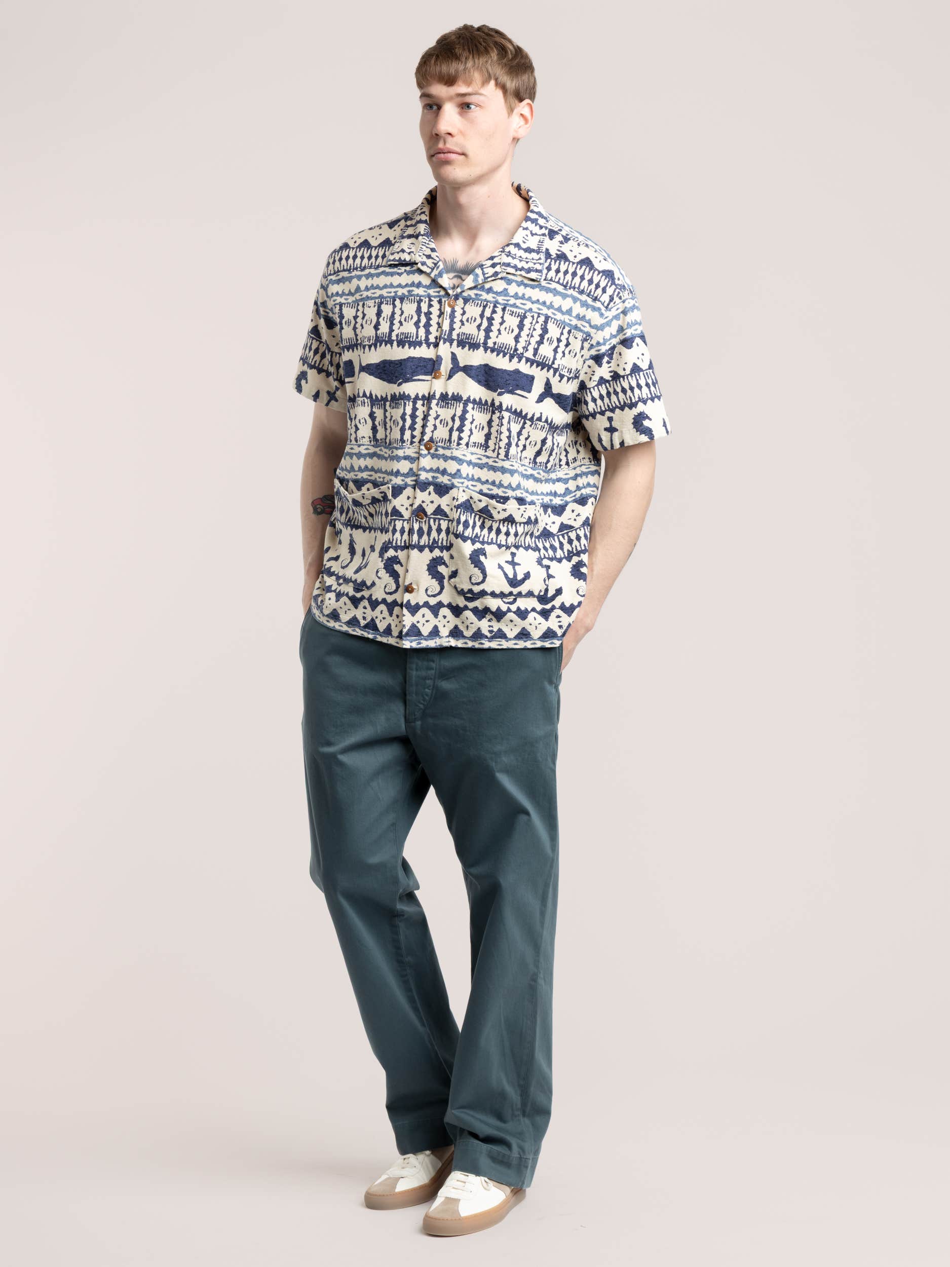 Green Cotton Trouser