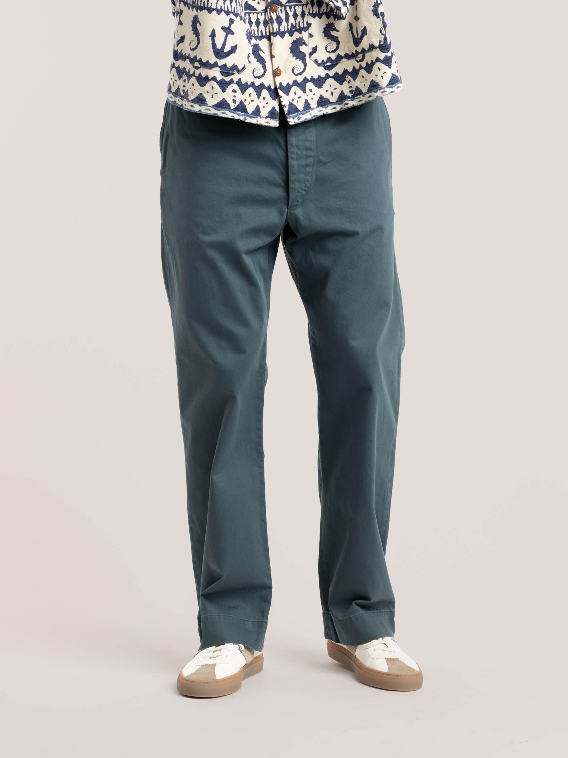 Green Cotton Trouser