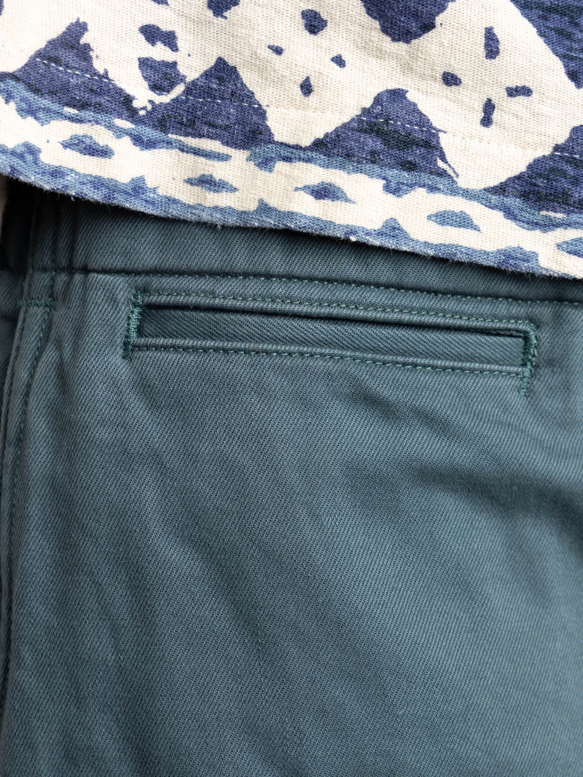 Green Cotton Trouser
