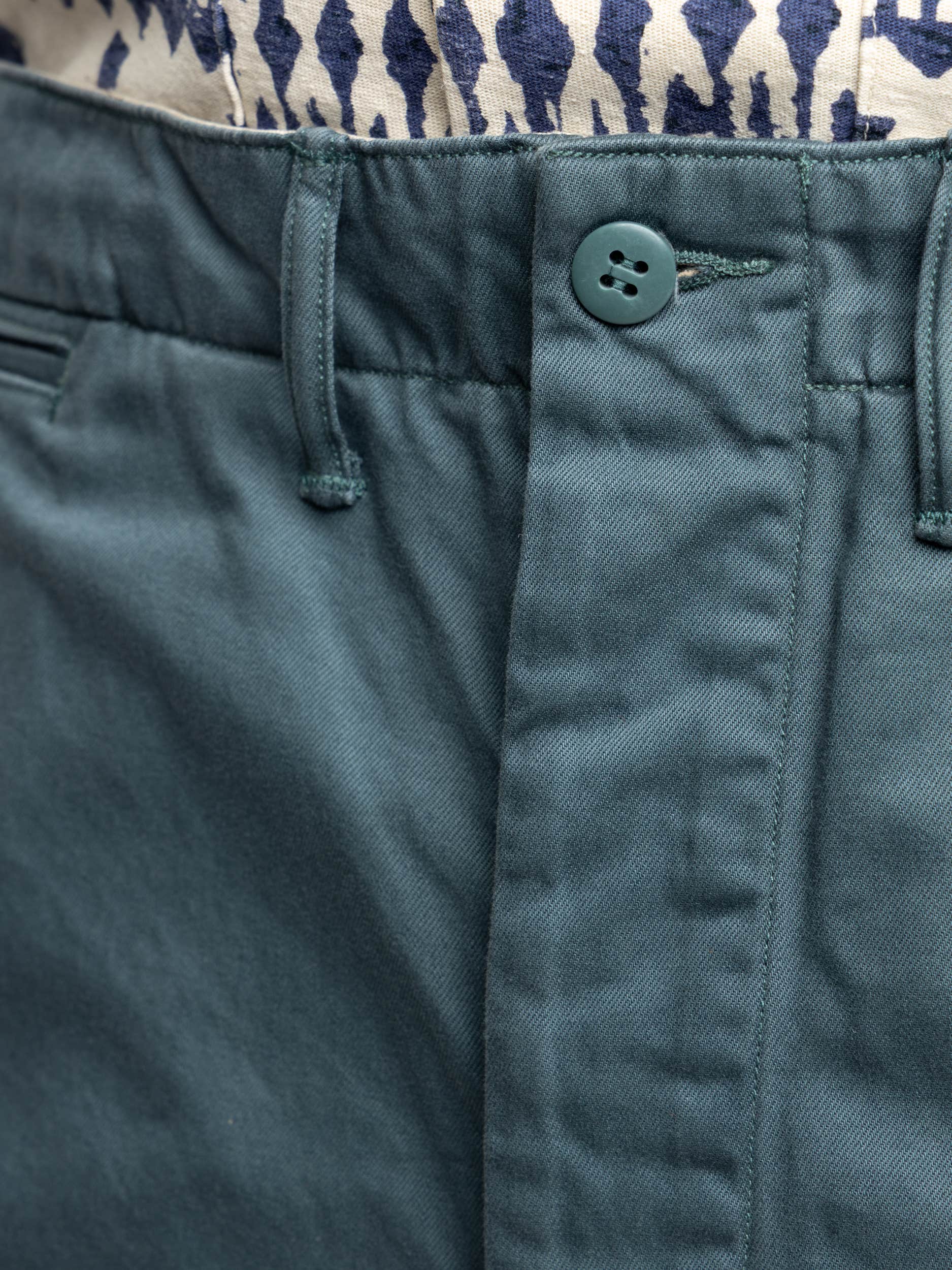 Green Cotton Trouser