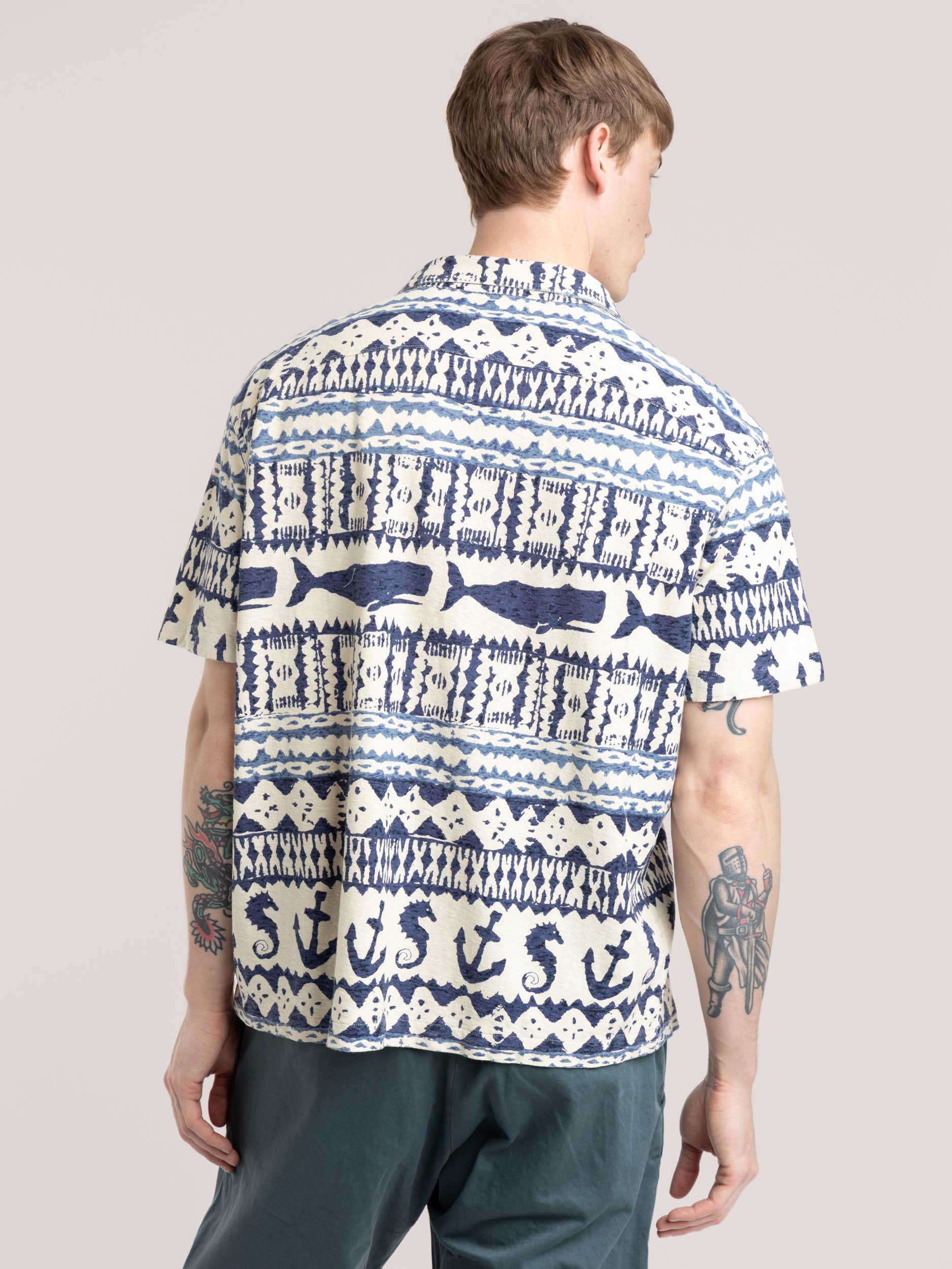 Nautical Print Jersey Shirt