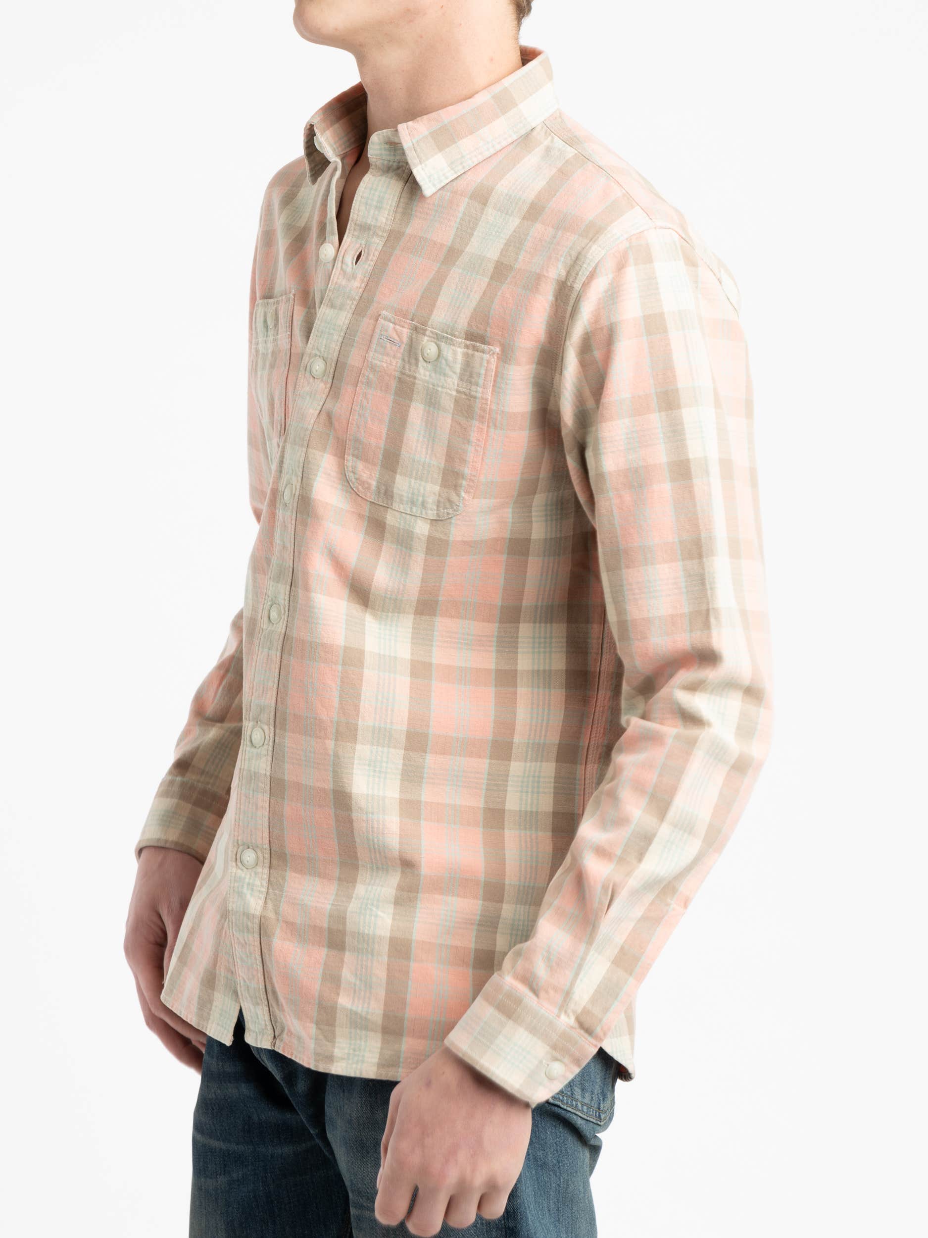 Pink Plaid Woven Workshirt