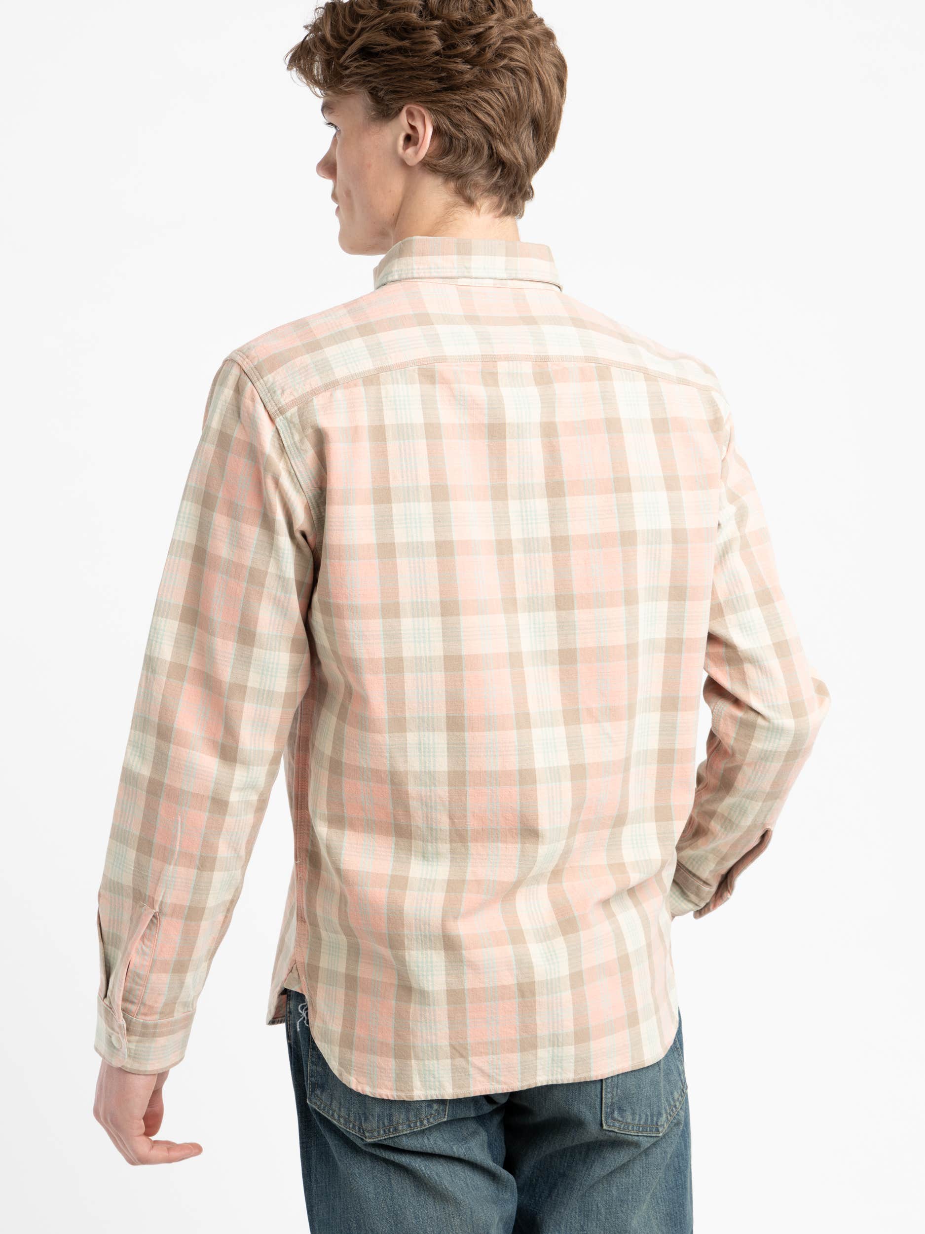 Pink Plaid Woven Workshirt