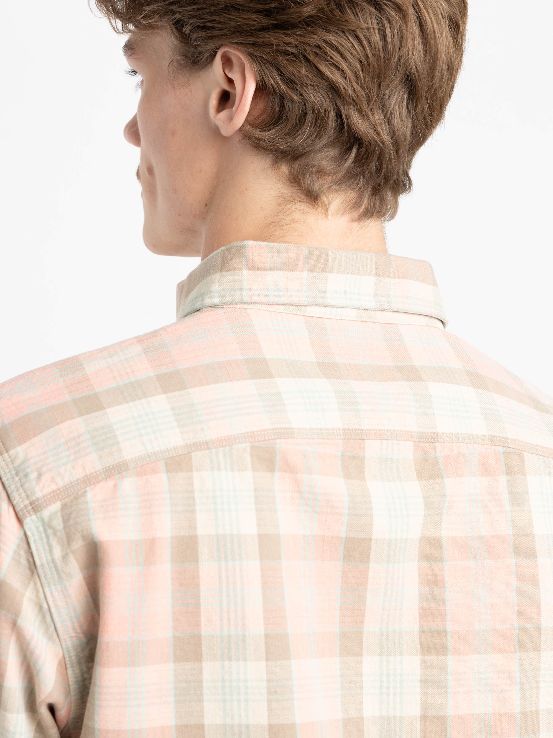 Pink Plaid Woven Workshirt