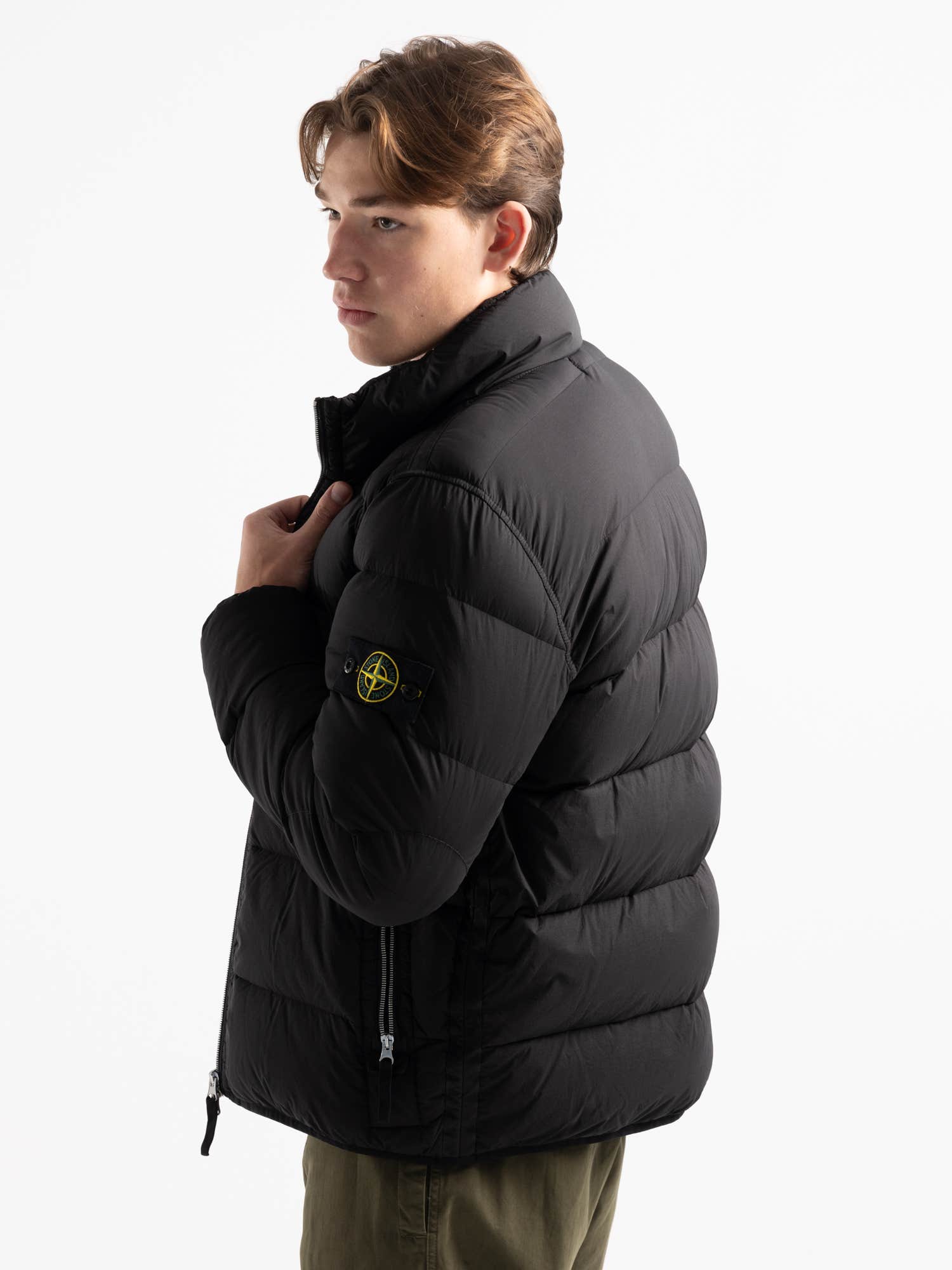 Seamless Tunnel Down Nylon Puffer Jacket