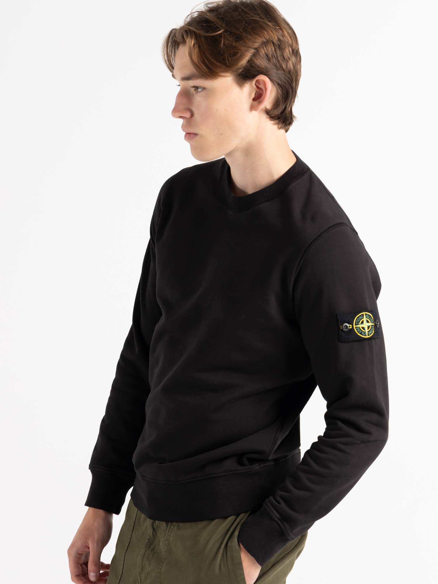 Black Cotton Sweatshirt